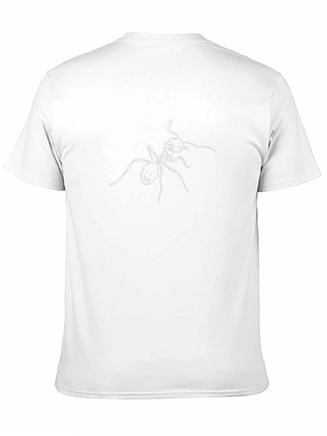 Ant Graphic Tee - Black Cotton Casual Shirt