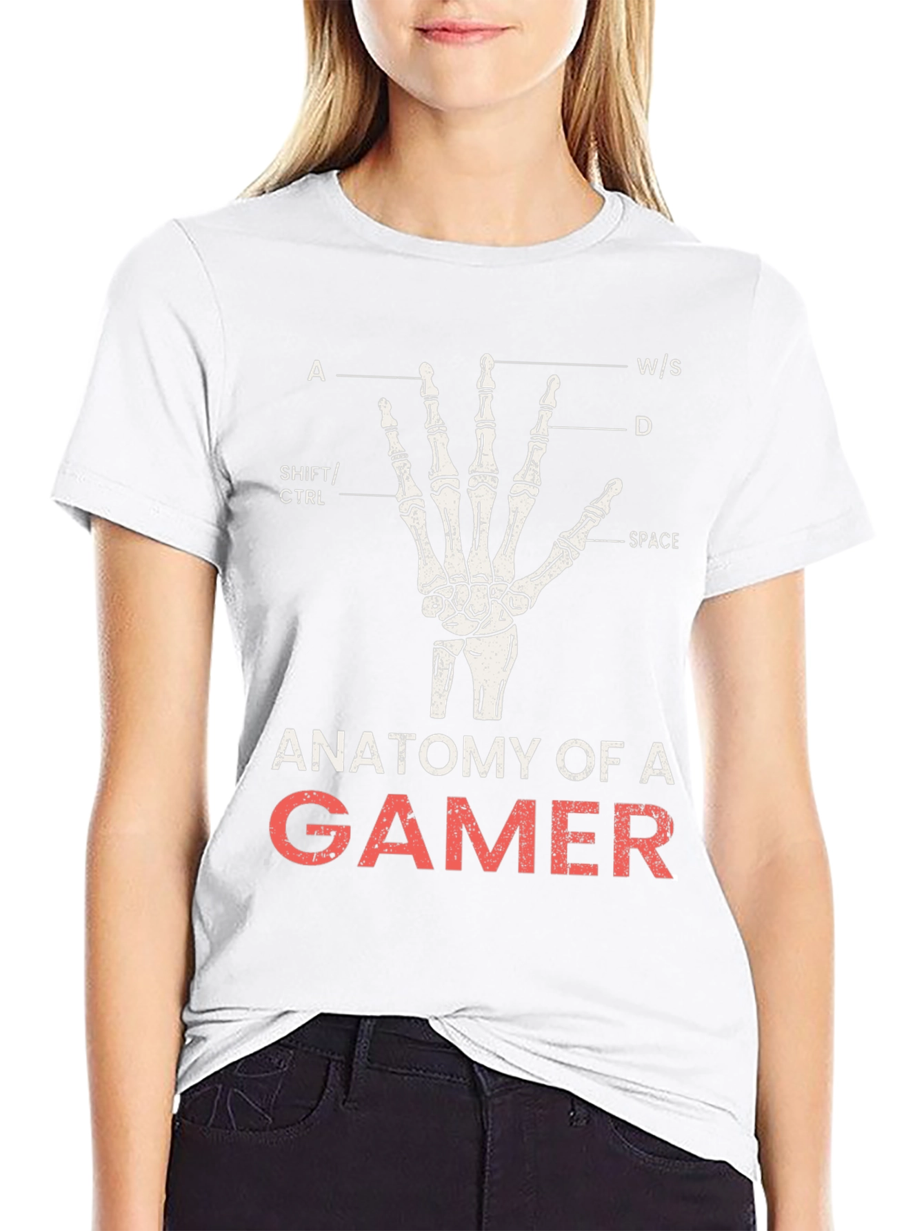 Anatomy of a Gamer Black T-Shirt