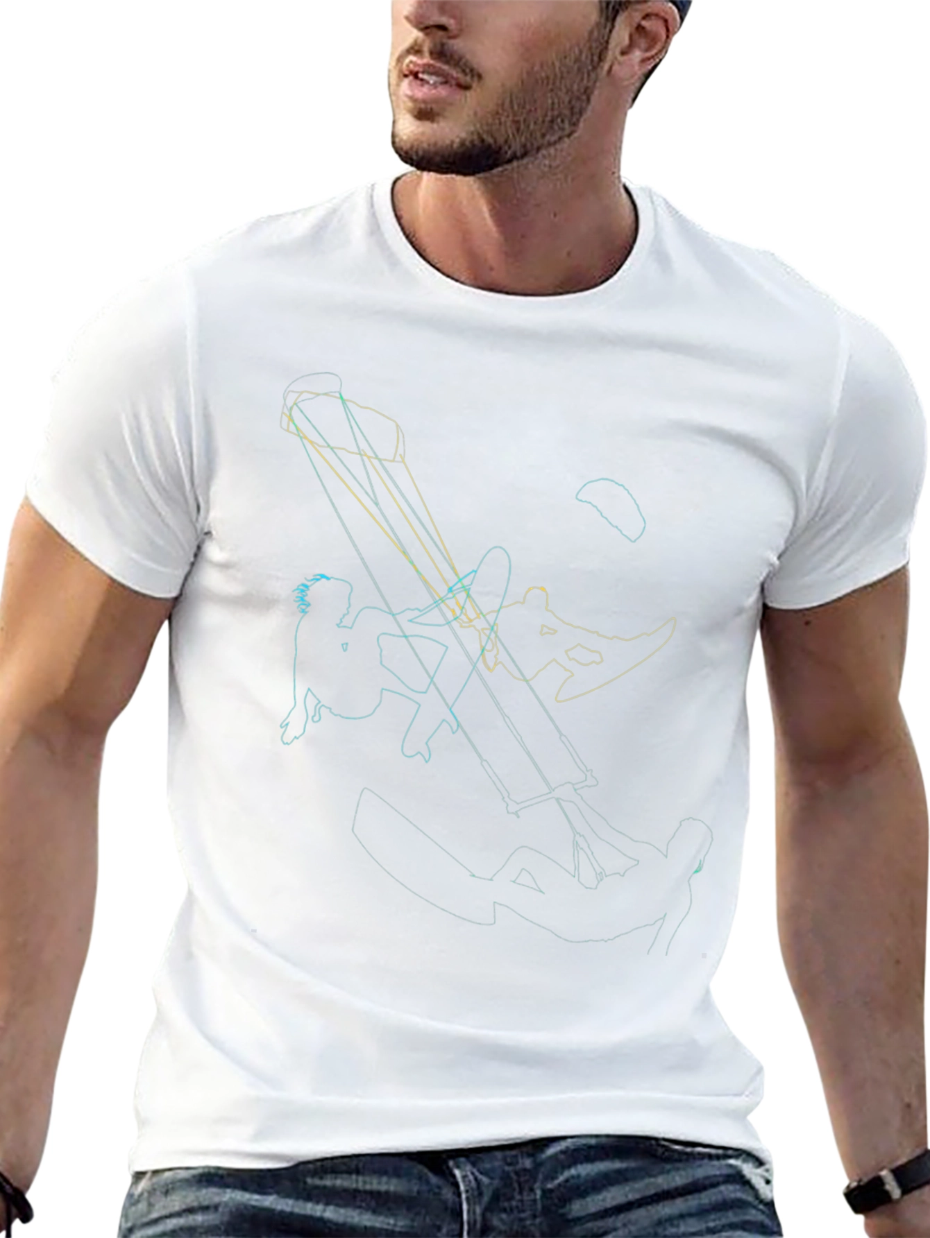 Kitesurfing Graphic Tee - Cool Design