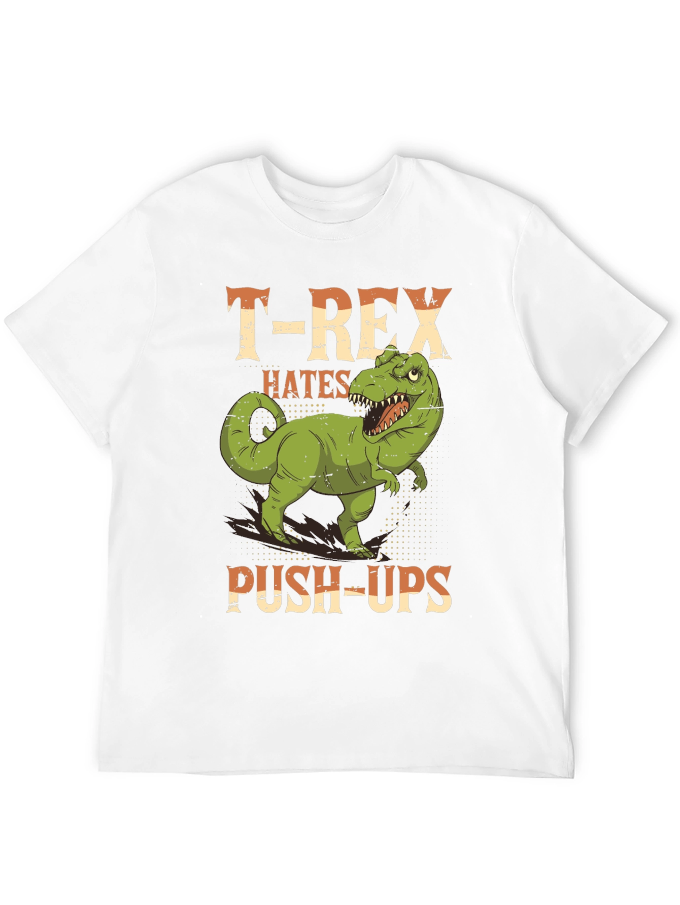 T-Rex Hates Push-Ups Graphic Tee