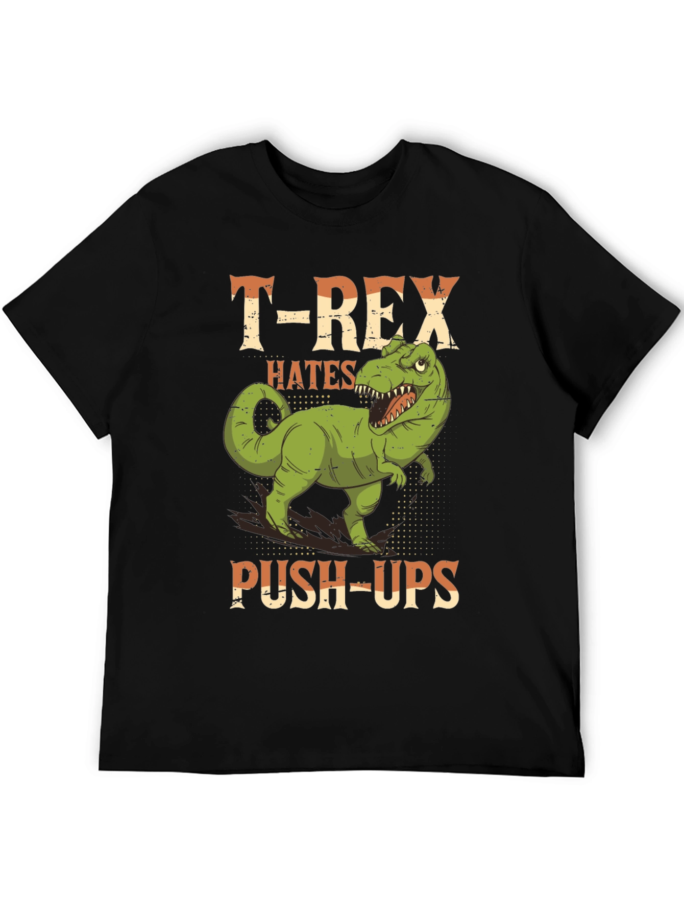 T-Rex Hates Push-Ups Graphic Tee