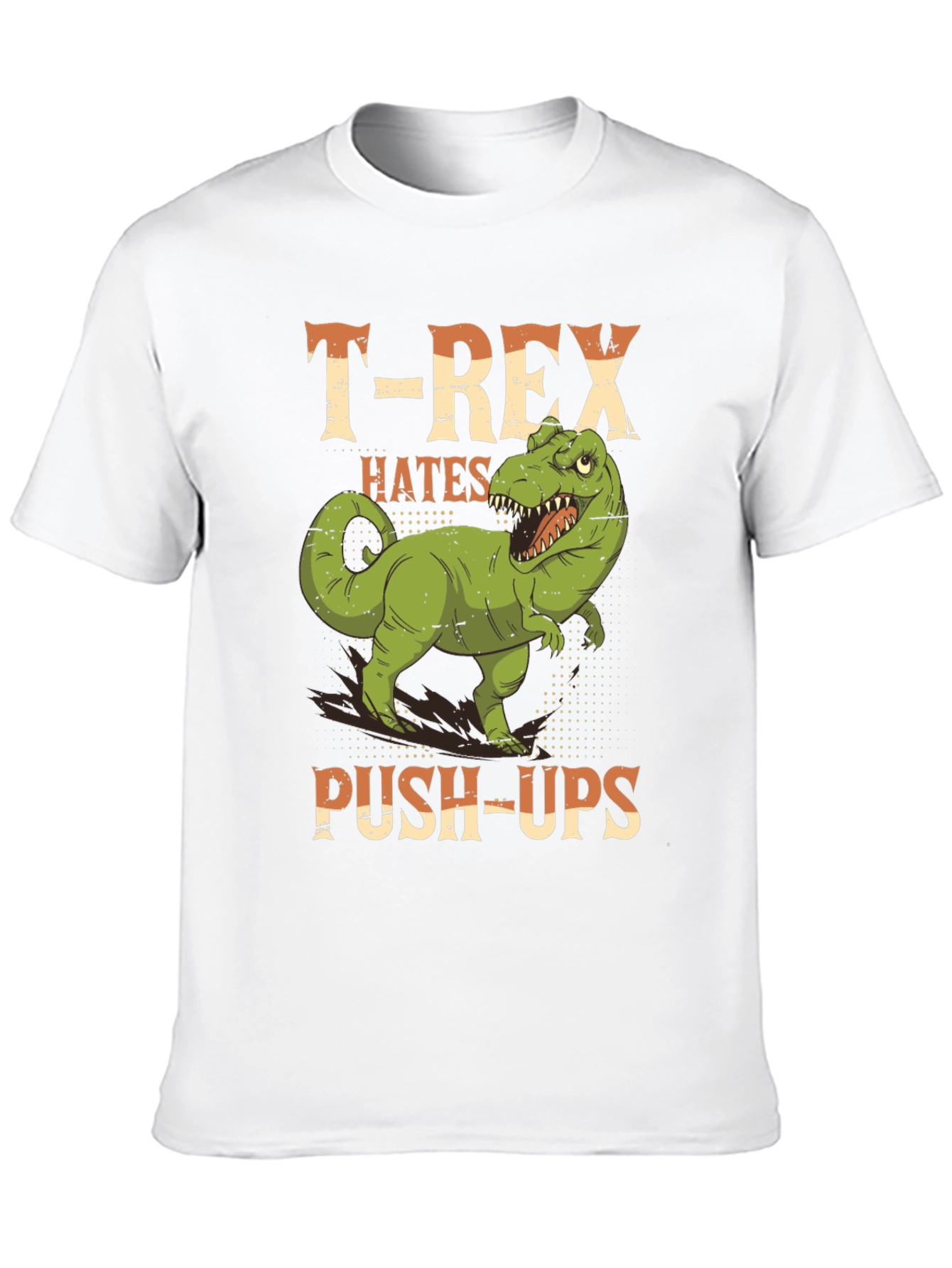 T-Rex Hates Push-Ups Graphic Tee