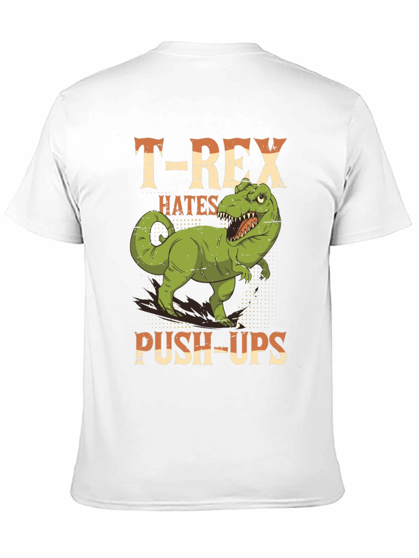 T-Rex Hates Push-Ups Graphic Tee