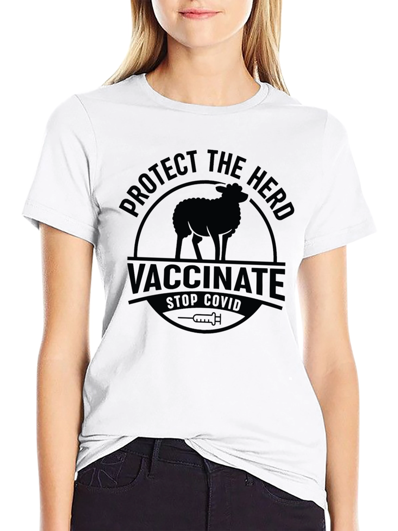 Protect the Herd Vaccinate Stop Covid T-Shirt