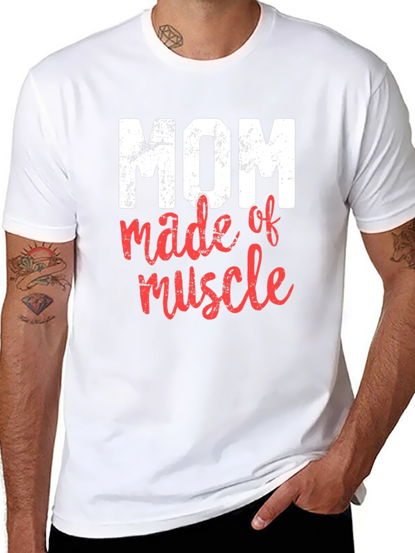 Mom Made of Muscle Graphic T-Shirt