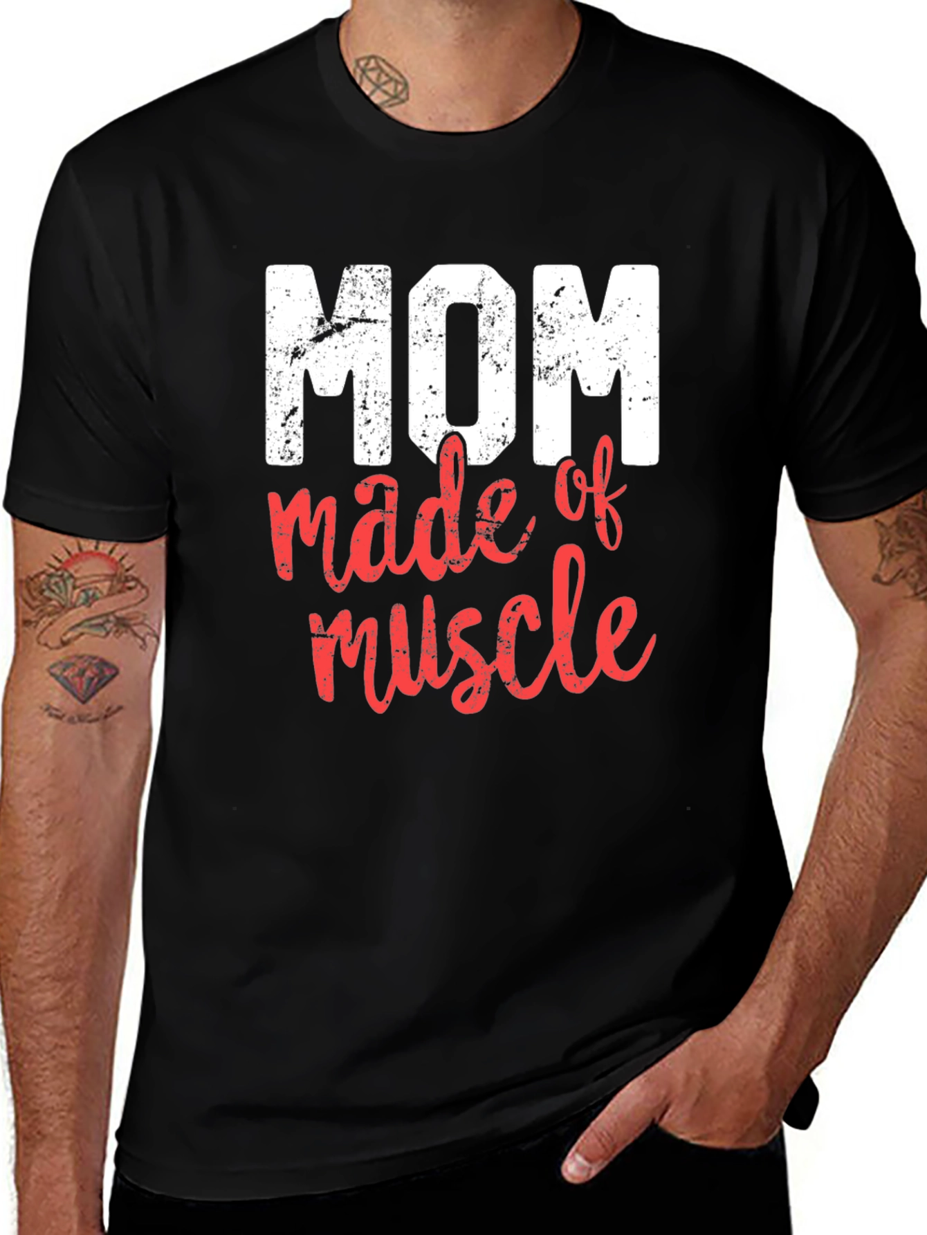 Mom Made of Muscle Graphic T-Shirt