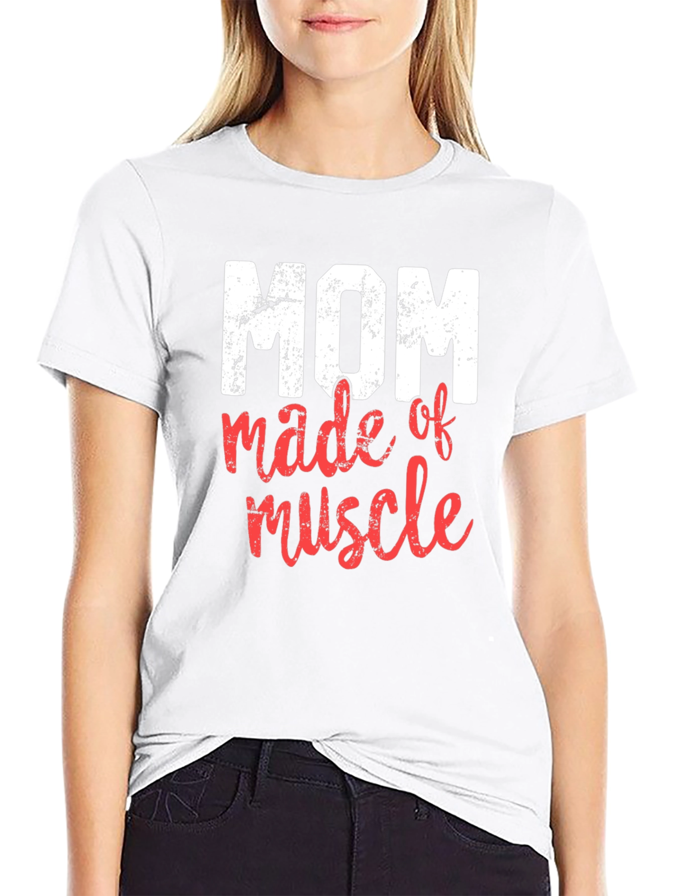 Mom Made of Muscle Graphic T-Shirt