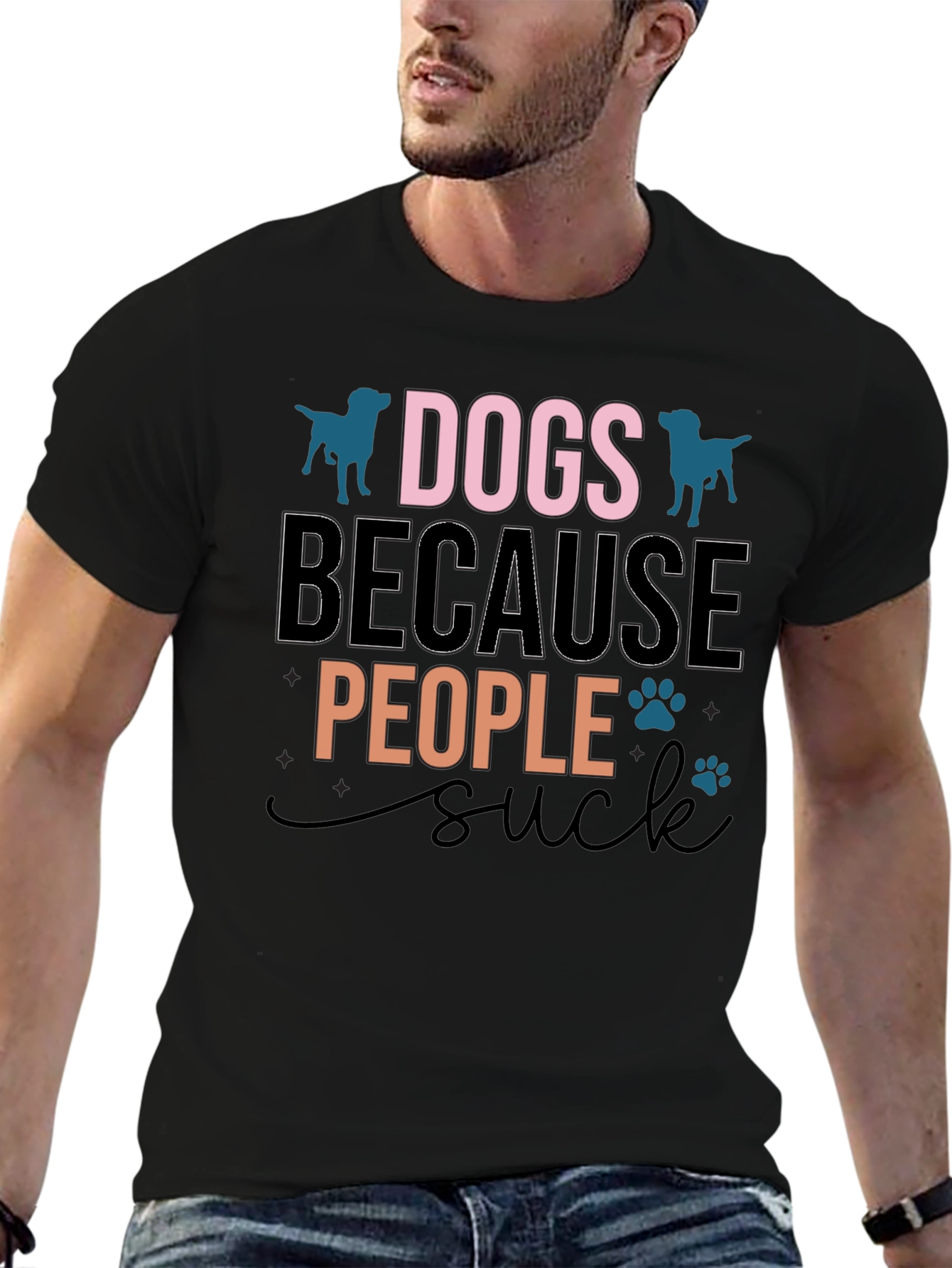 Dogs Because People Suck T-Shirt