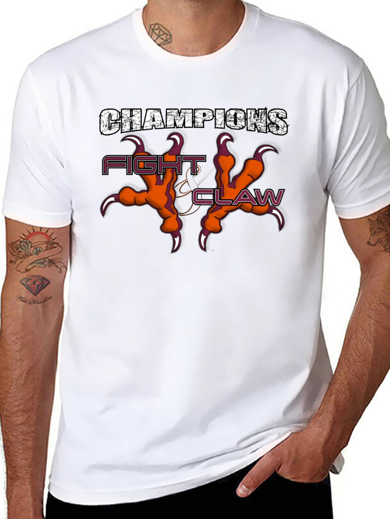 Champions Fight Claw T-Shirt - Black