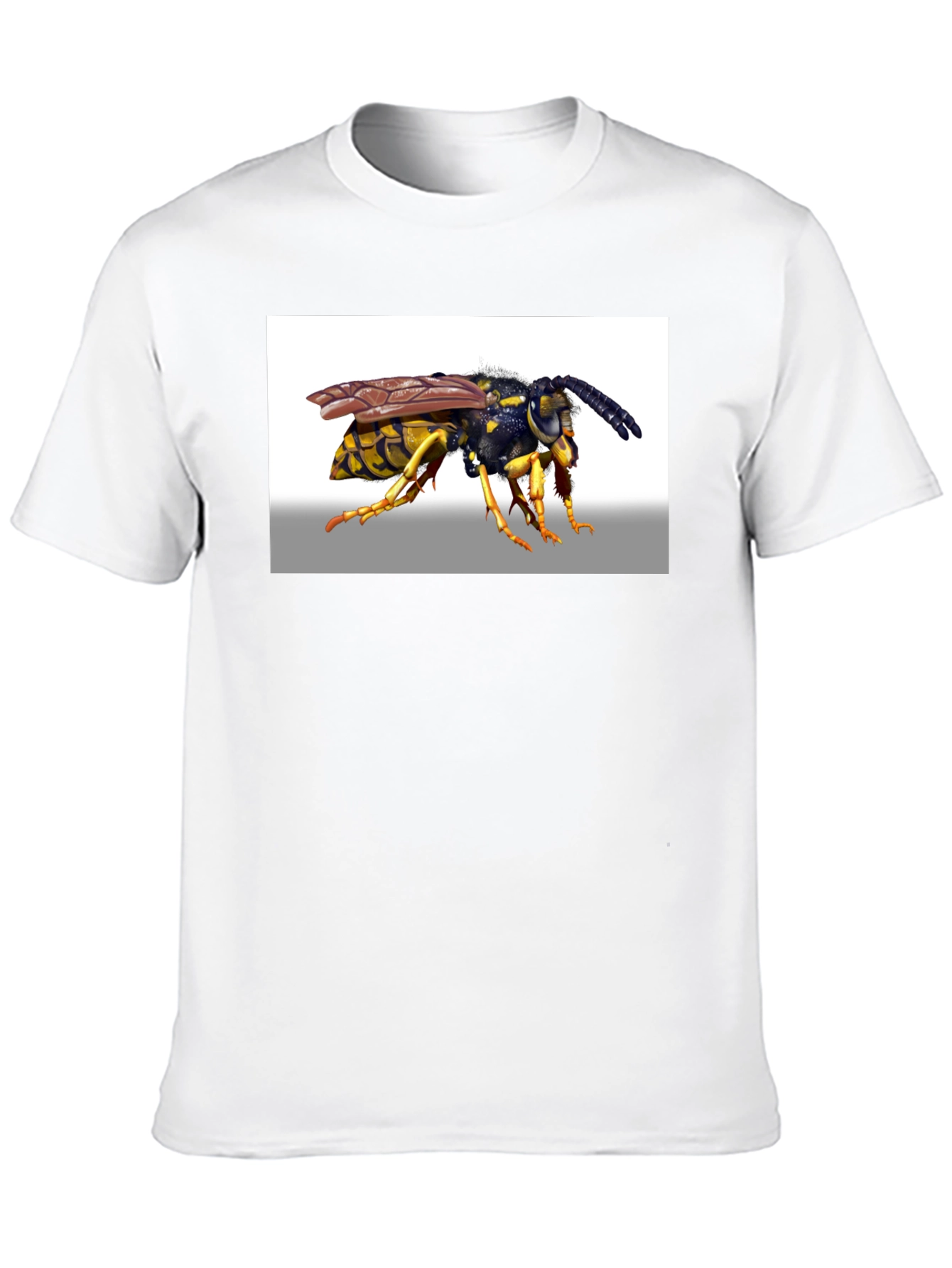 Wasp Graphic Tee - Bold Black Cotton T-Shirt