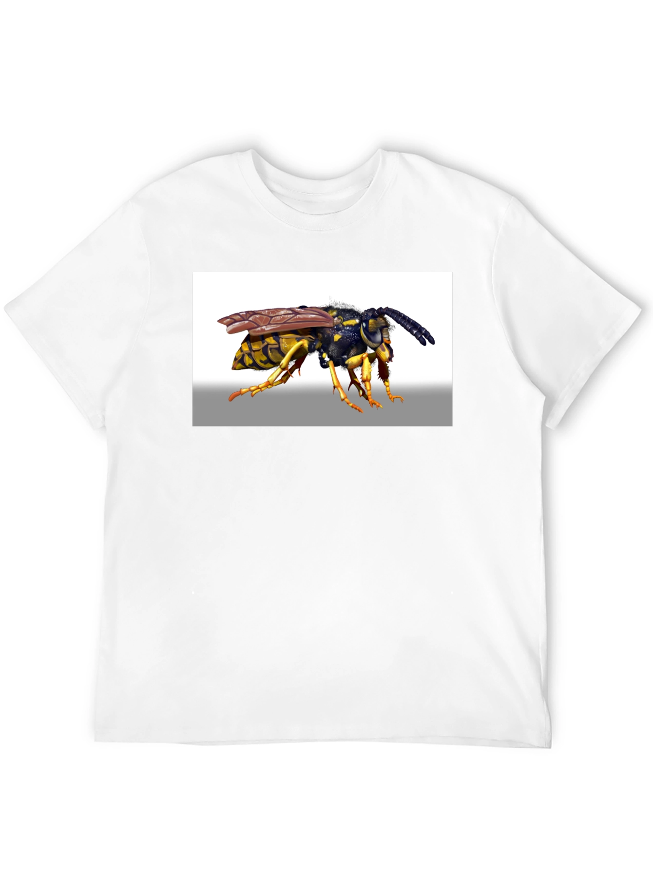 Wasp Graphic Tee - Bold Black Cotton T-Shirt