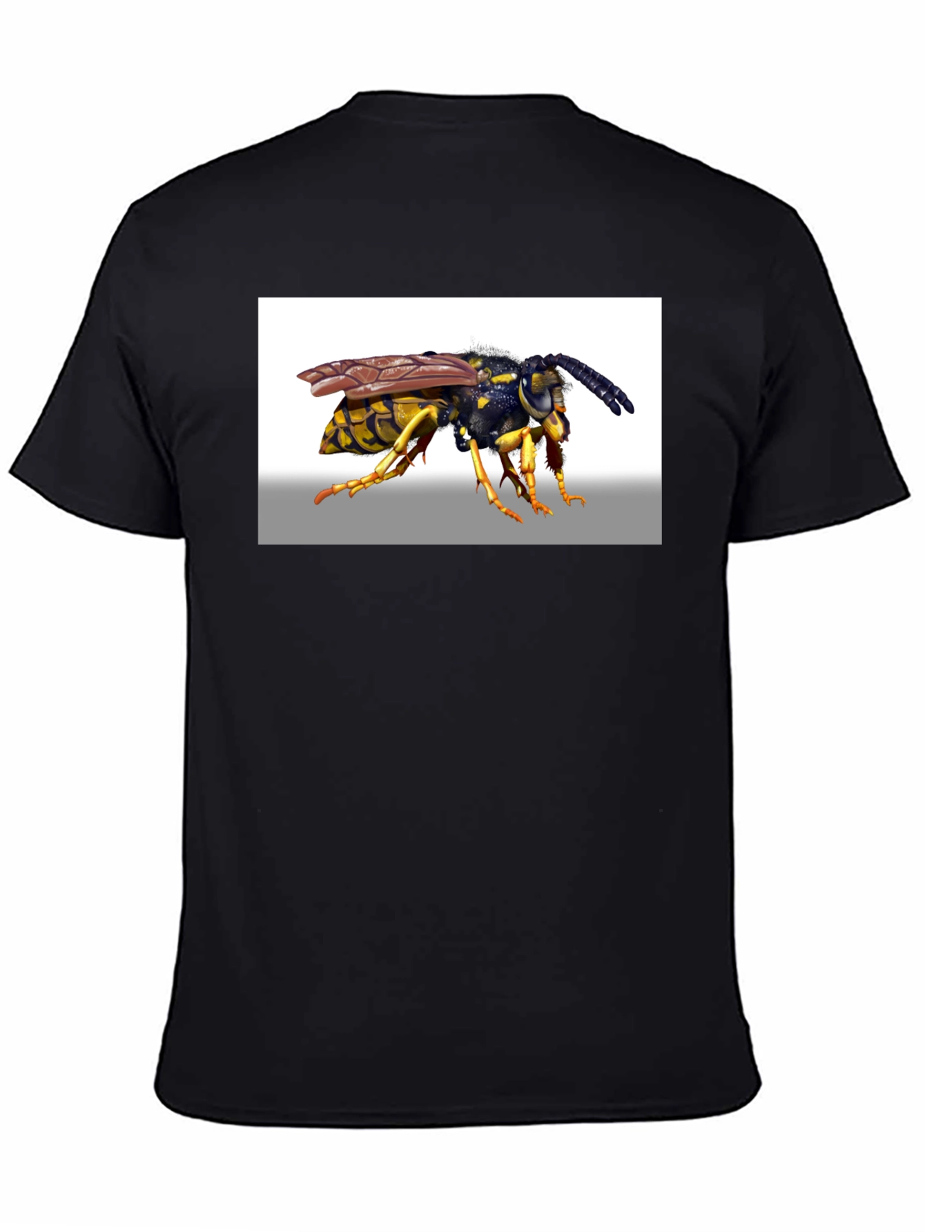 Wasp Graphic Tee - Bold Black Cotton T-Shirt