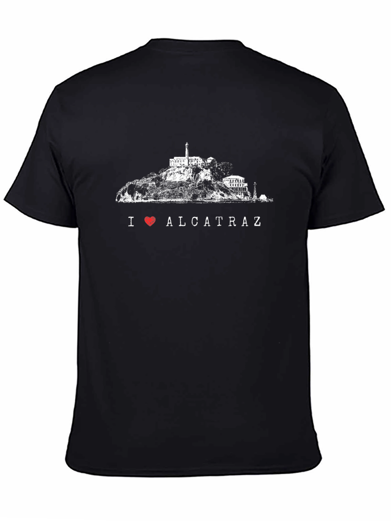 I Love Alcatraz Black T-Shirt