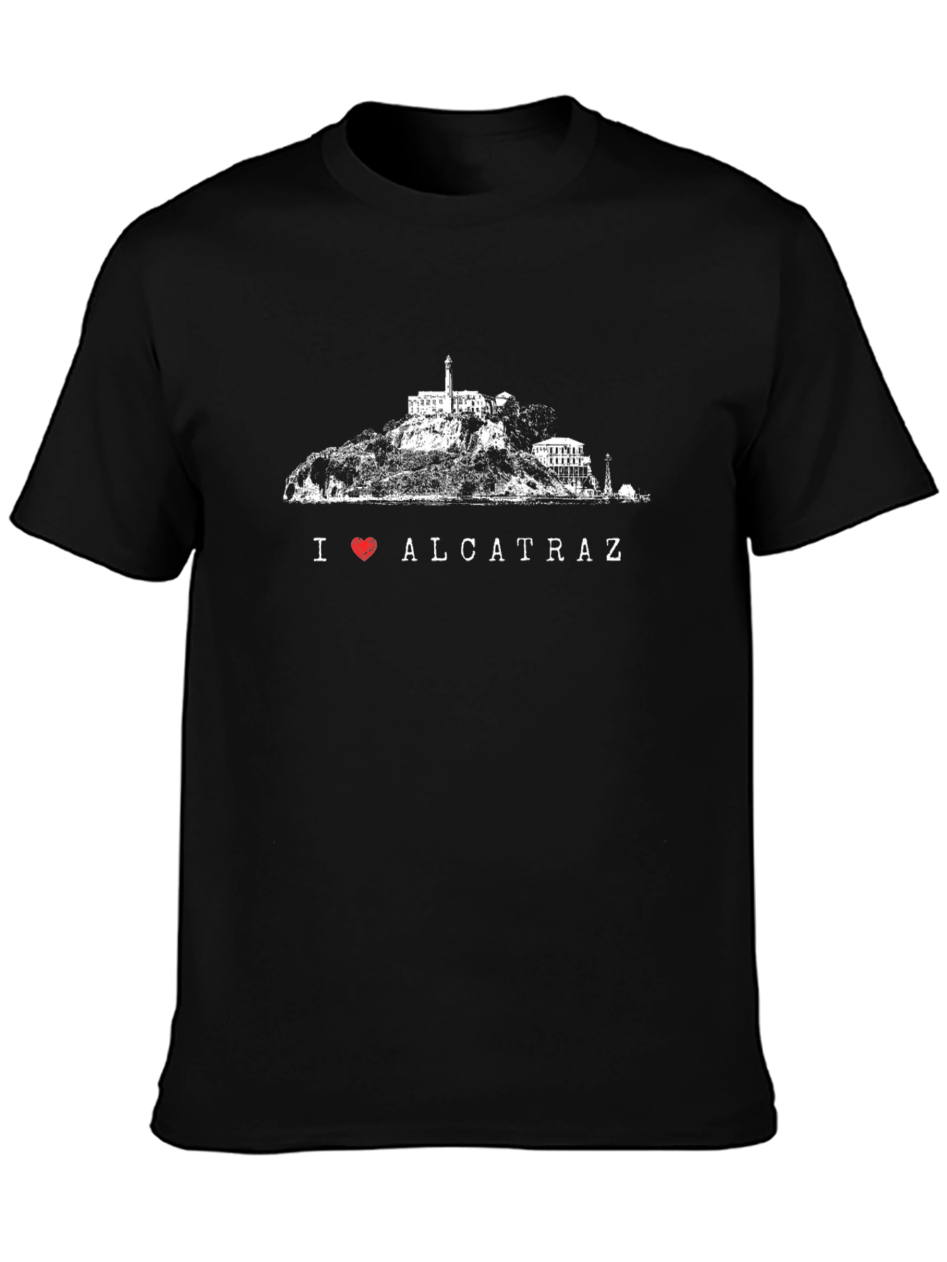 I Love Alcatraz Black T-Shirt