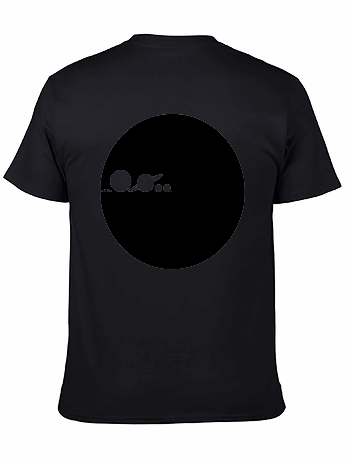 Solar System Graphic Black T-Shirt