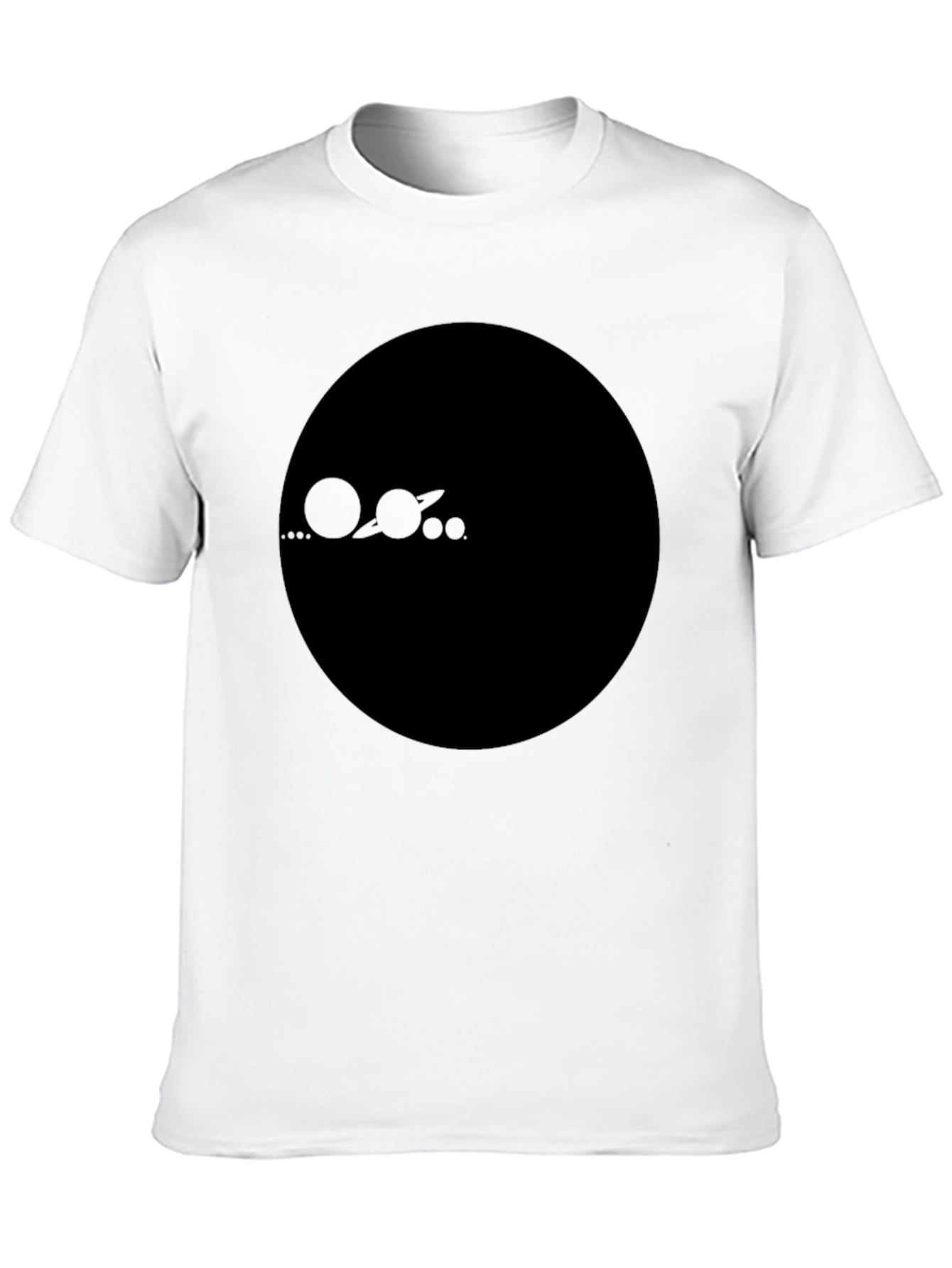 Solar System Graphic Black T-Shirt