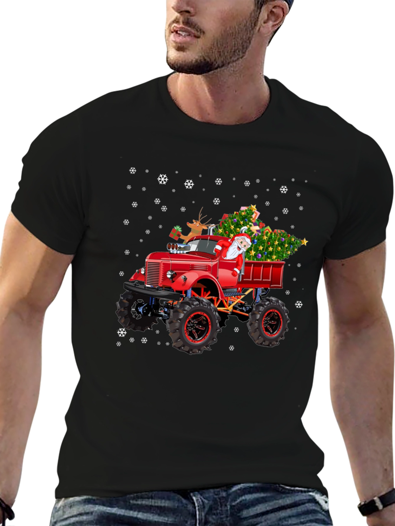 Christmas Monster Truck T-Shirt