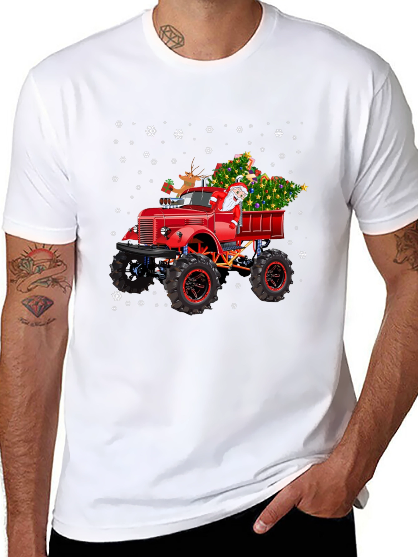 Christmas Monster Truck T-Shirt