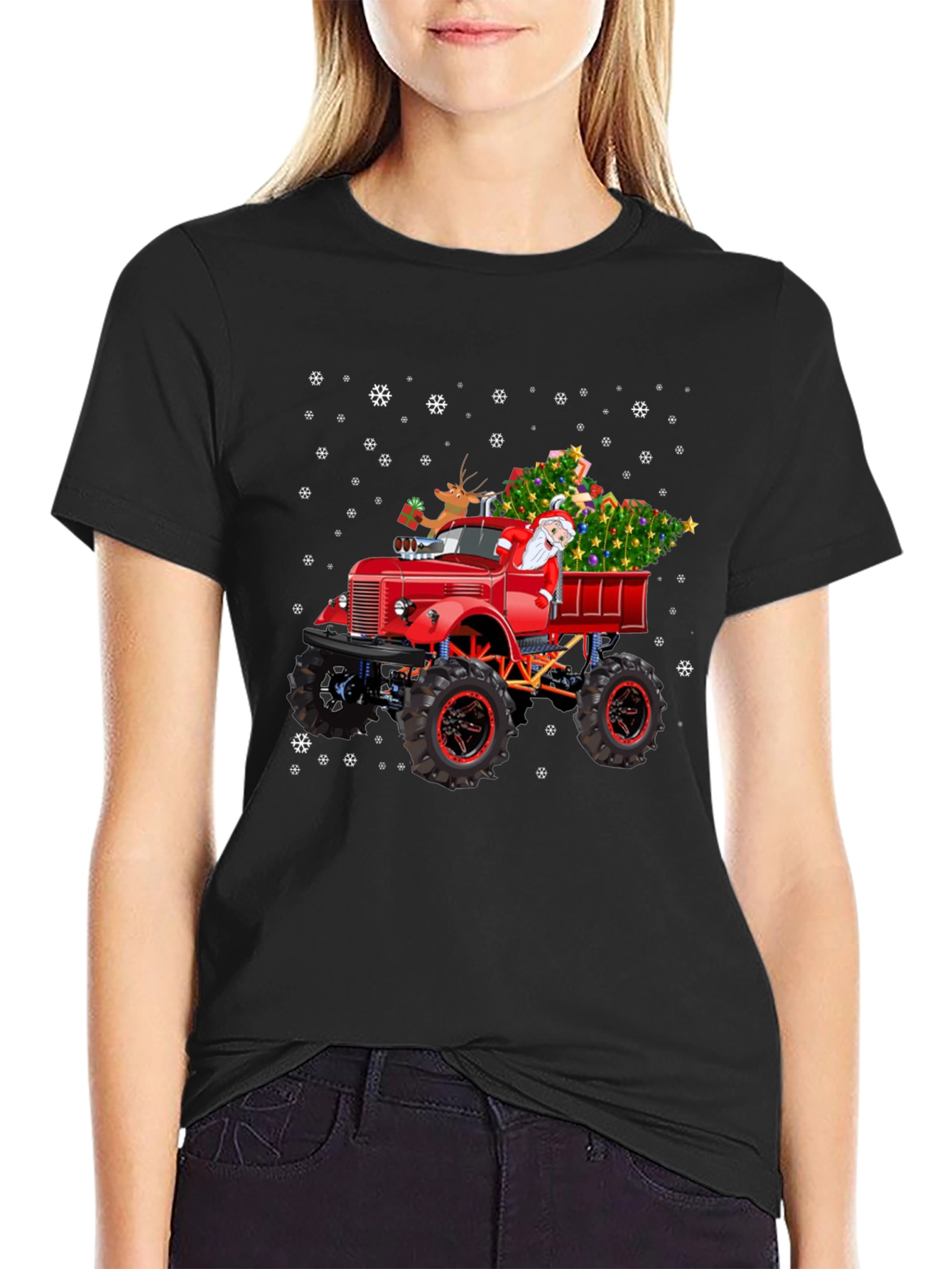 Christmas Monster Truck T-Shirt