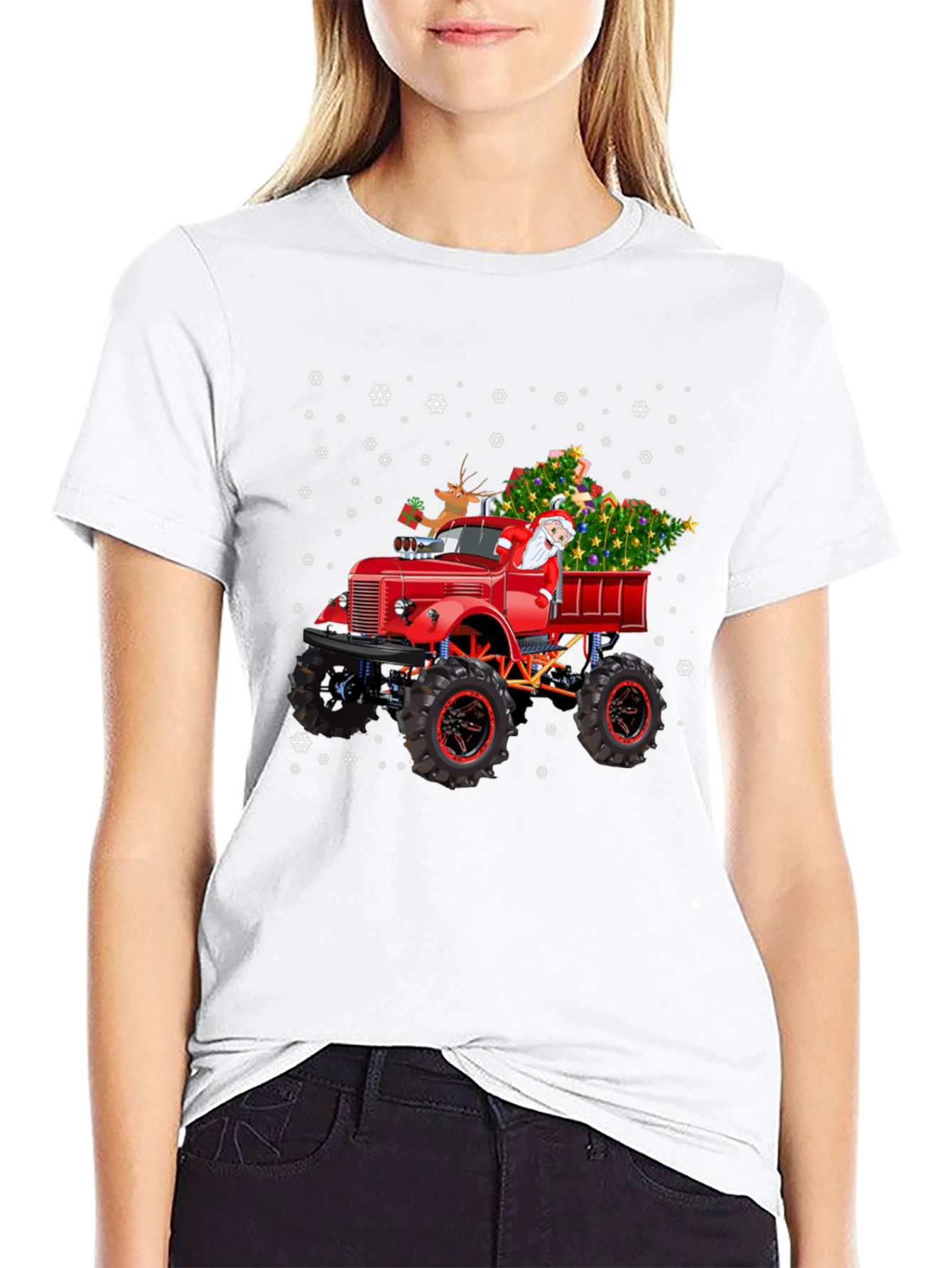 Christmas Monster Truck T-Shirt