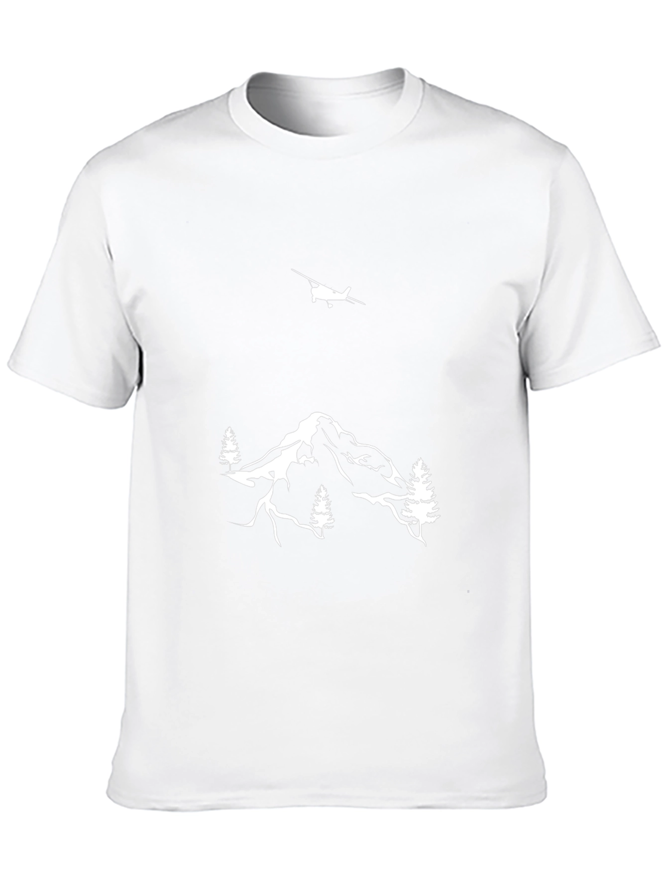 Mountain Plane Graphic Tee - Black