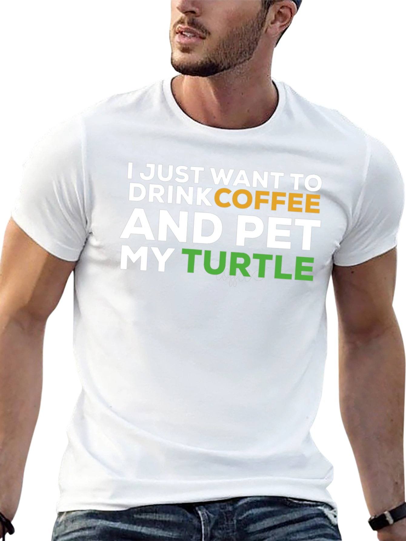 Coffee and Turtles Graphic T-Shirt