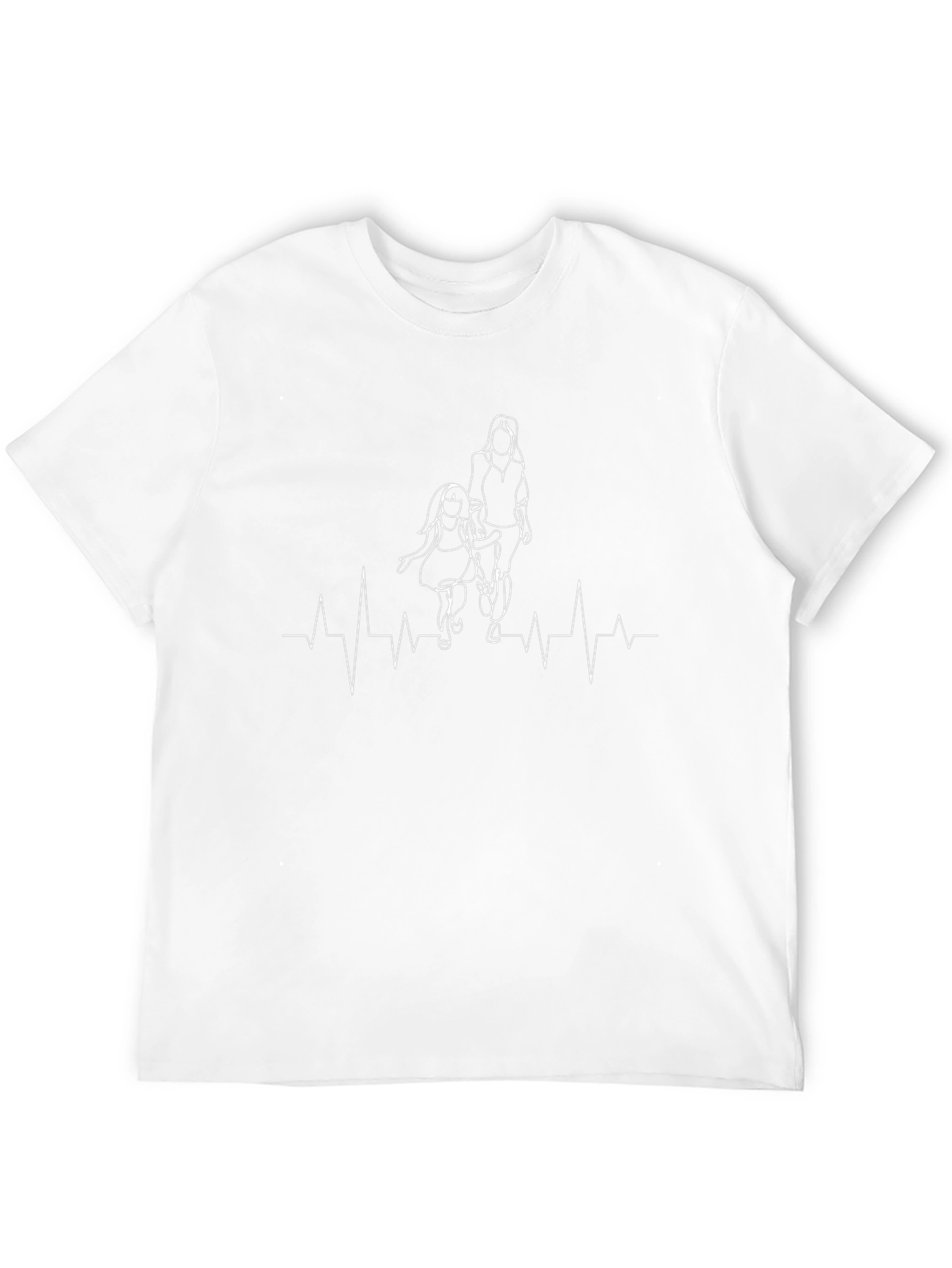 Heartbeat Mother & Daughter Black Tee