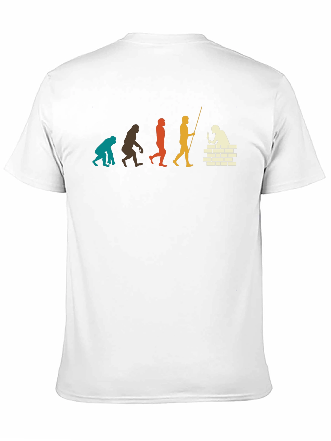 Evolution of Man T-Shirt - Bricklayer