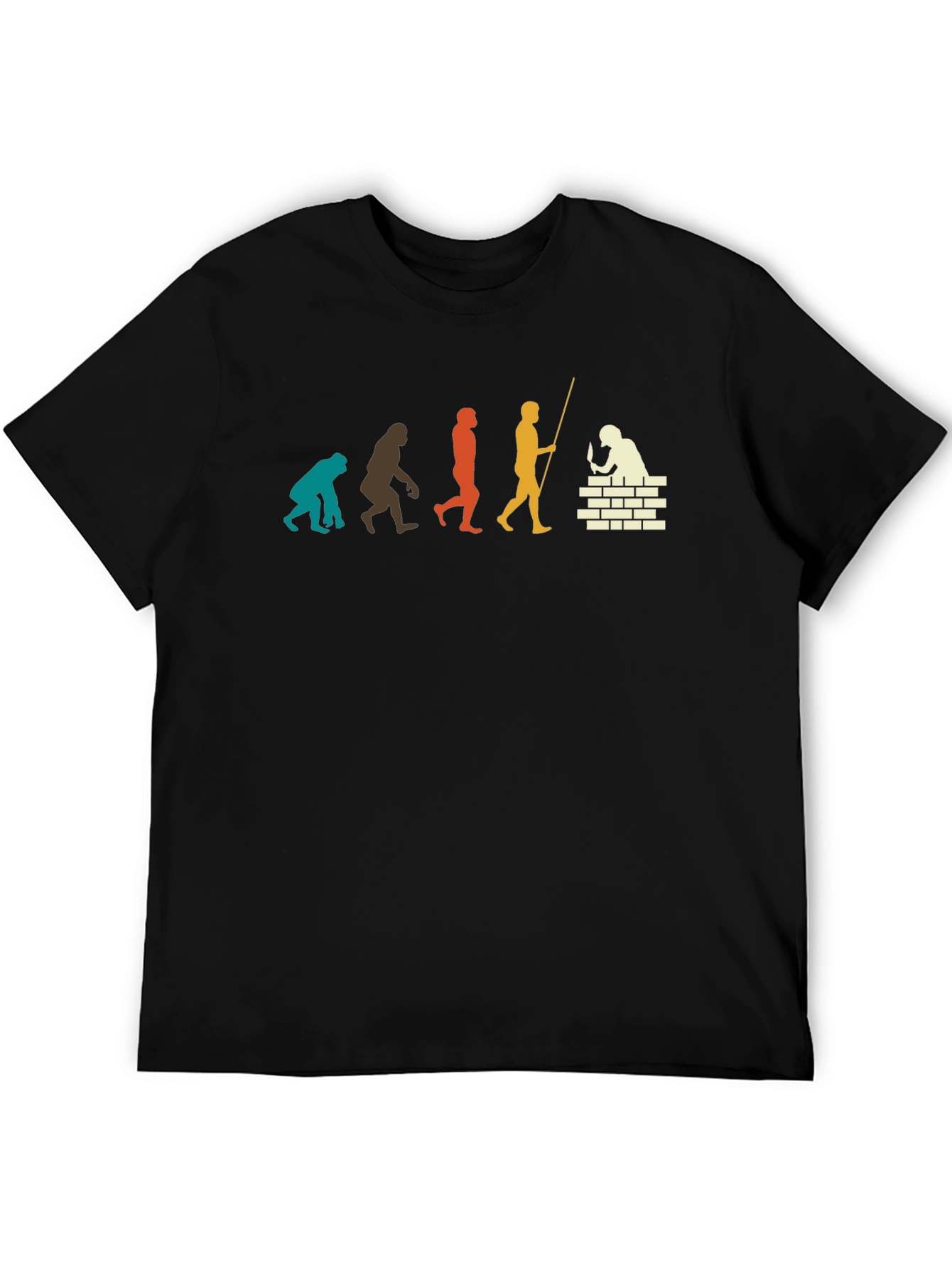 Evolution of Man T-Shirt - Bricklayer