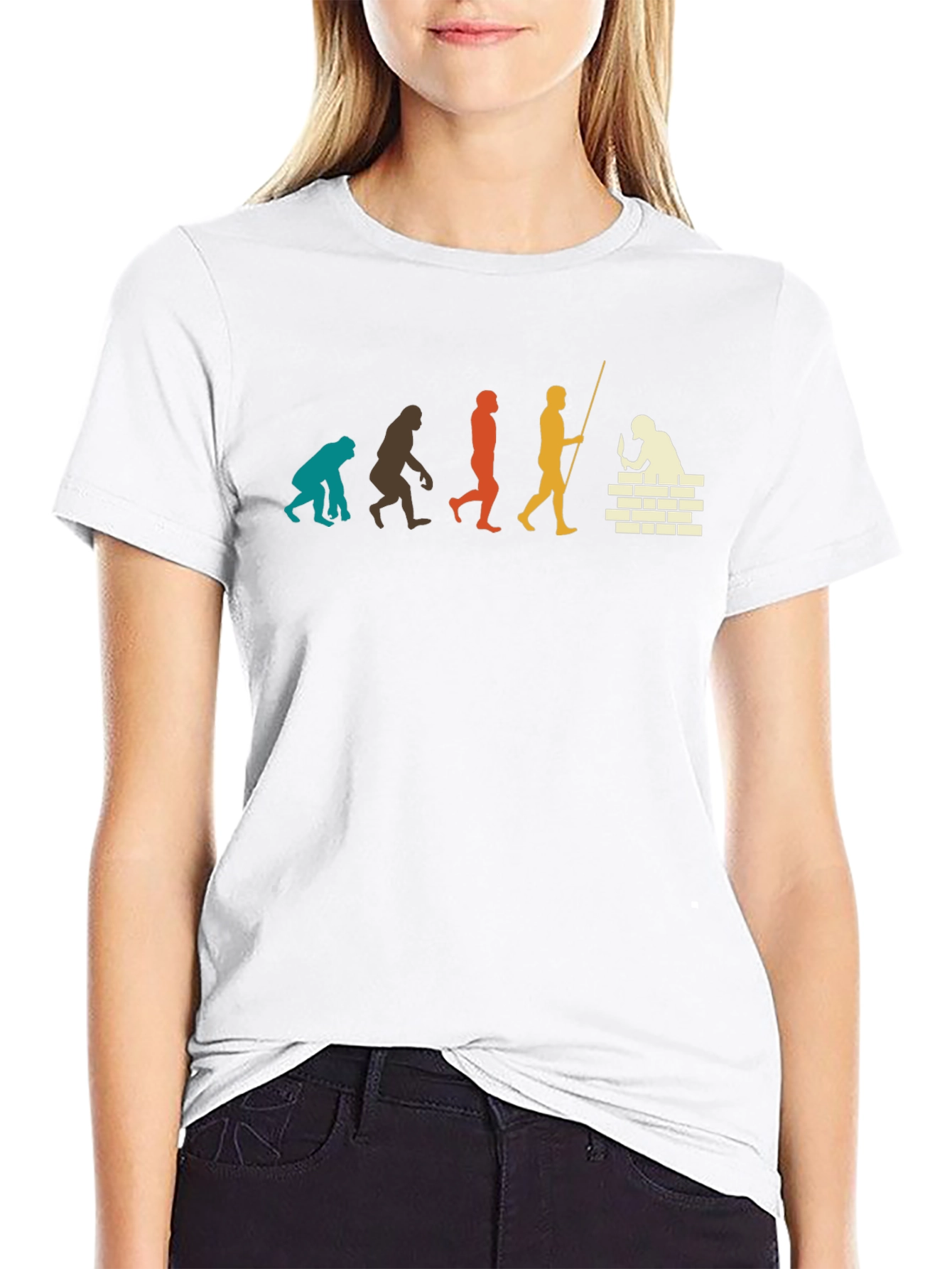 Evolution of Man T-Shirt - Bricklayer