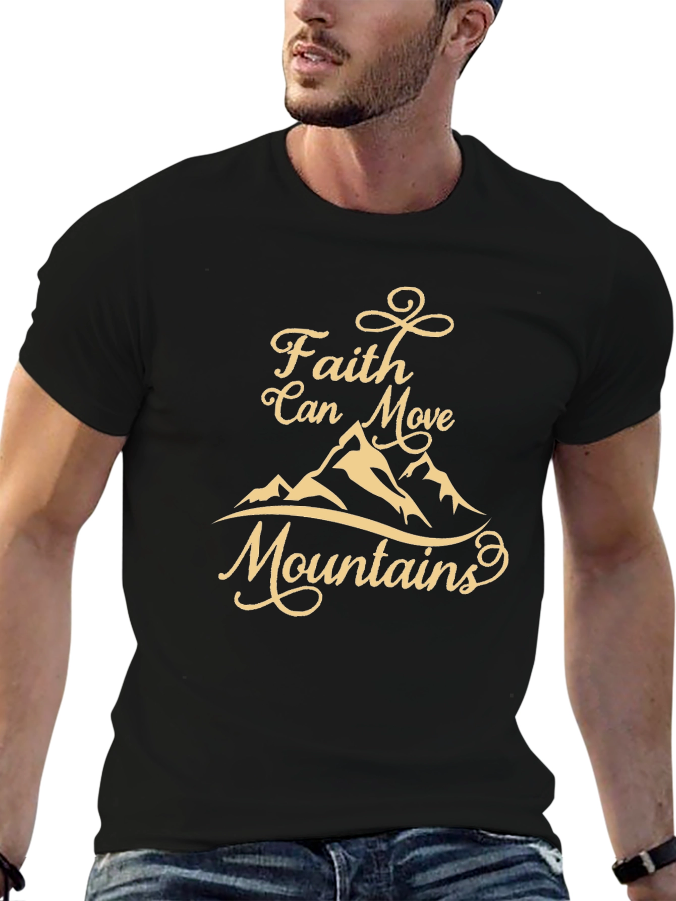 Faith Can Move Mountains Graphic T-Shirt