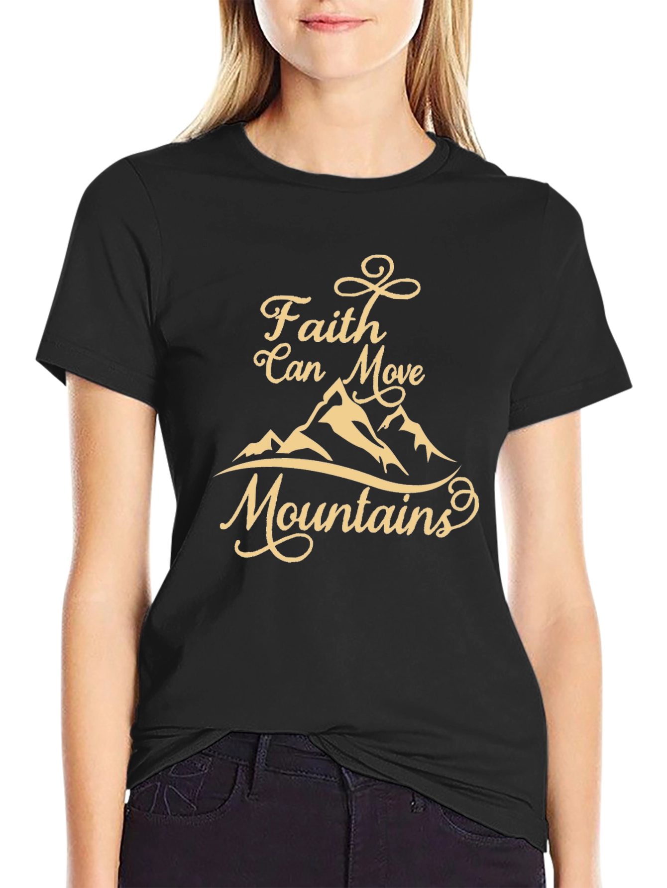 Faith Can Move Mountains Graphic T-Shirt