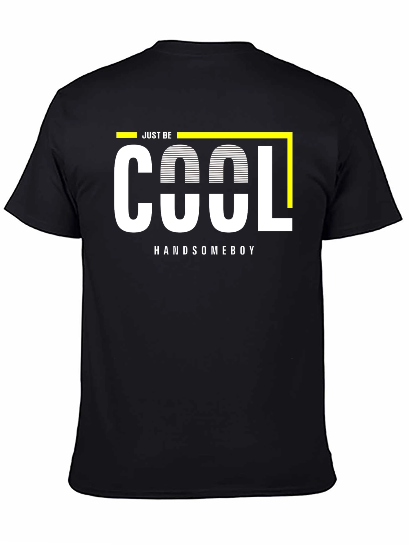 Just Be Cool Handsome Boy Black T-Shirt