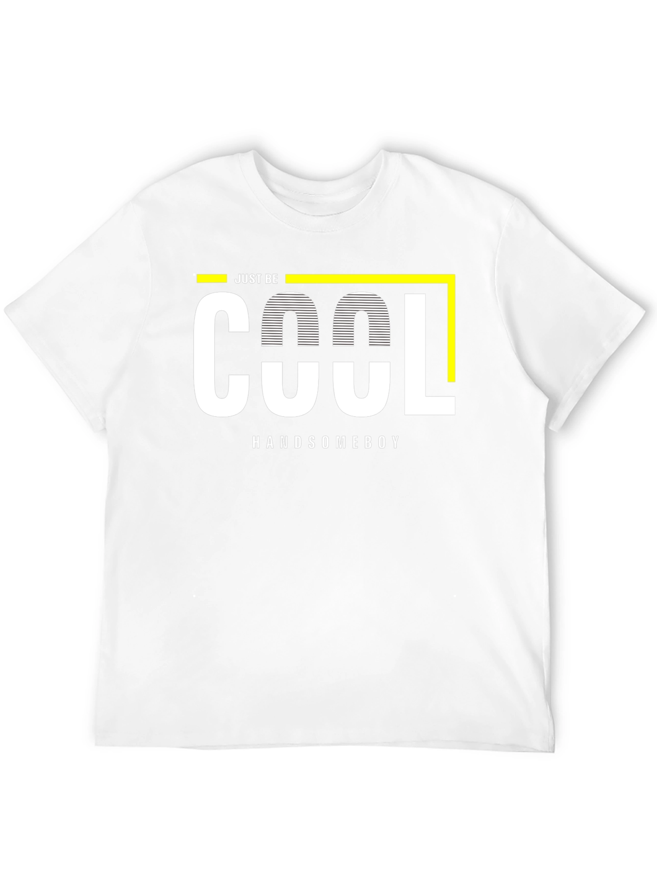Just Be Cool Handsome Boy Black T-Shirt