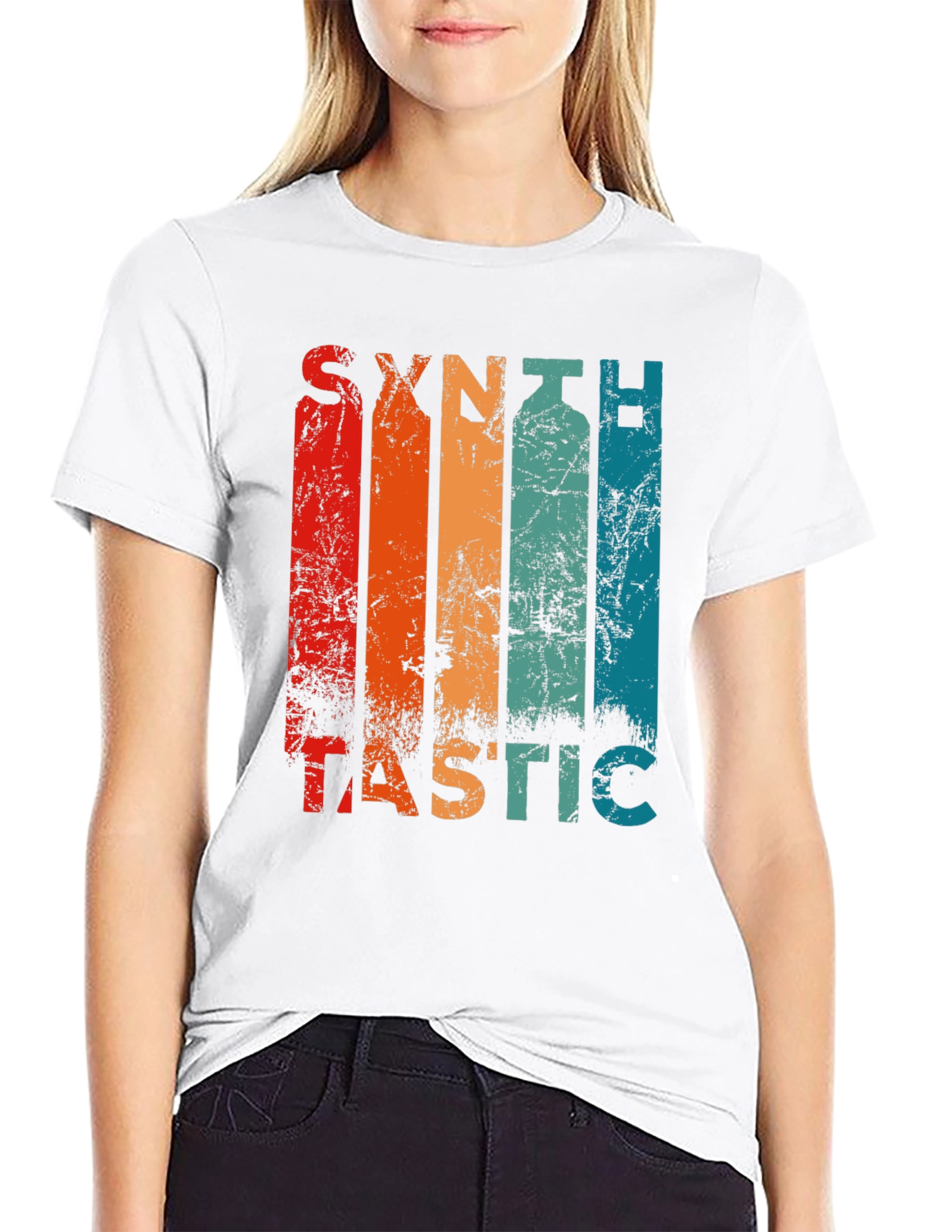 Synthtastic Retro Style Graphic T-Shirt