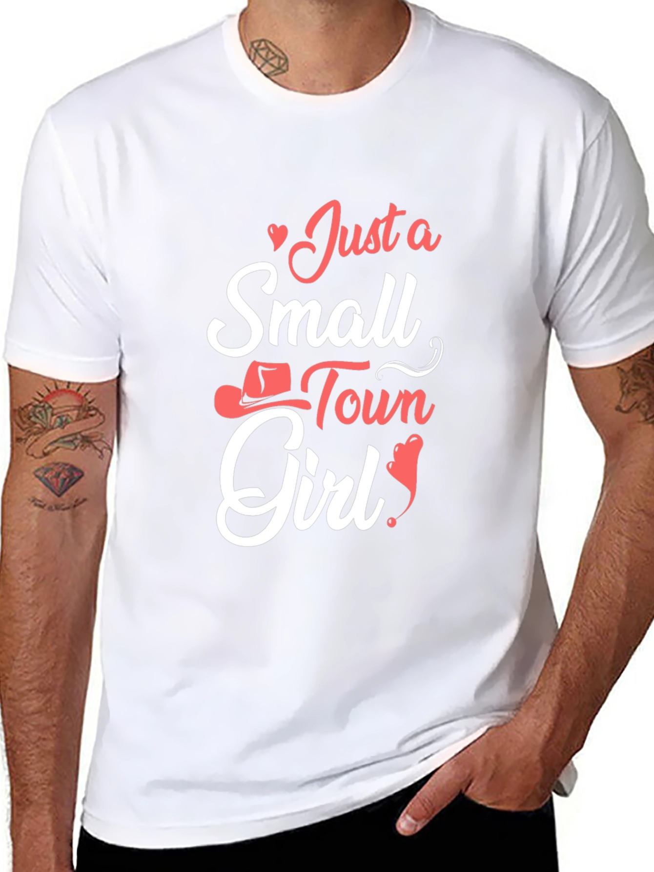 Small Town Girl Graphic Tee - Black Unisex T-Shirt