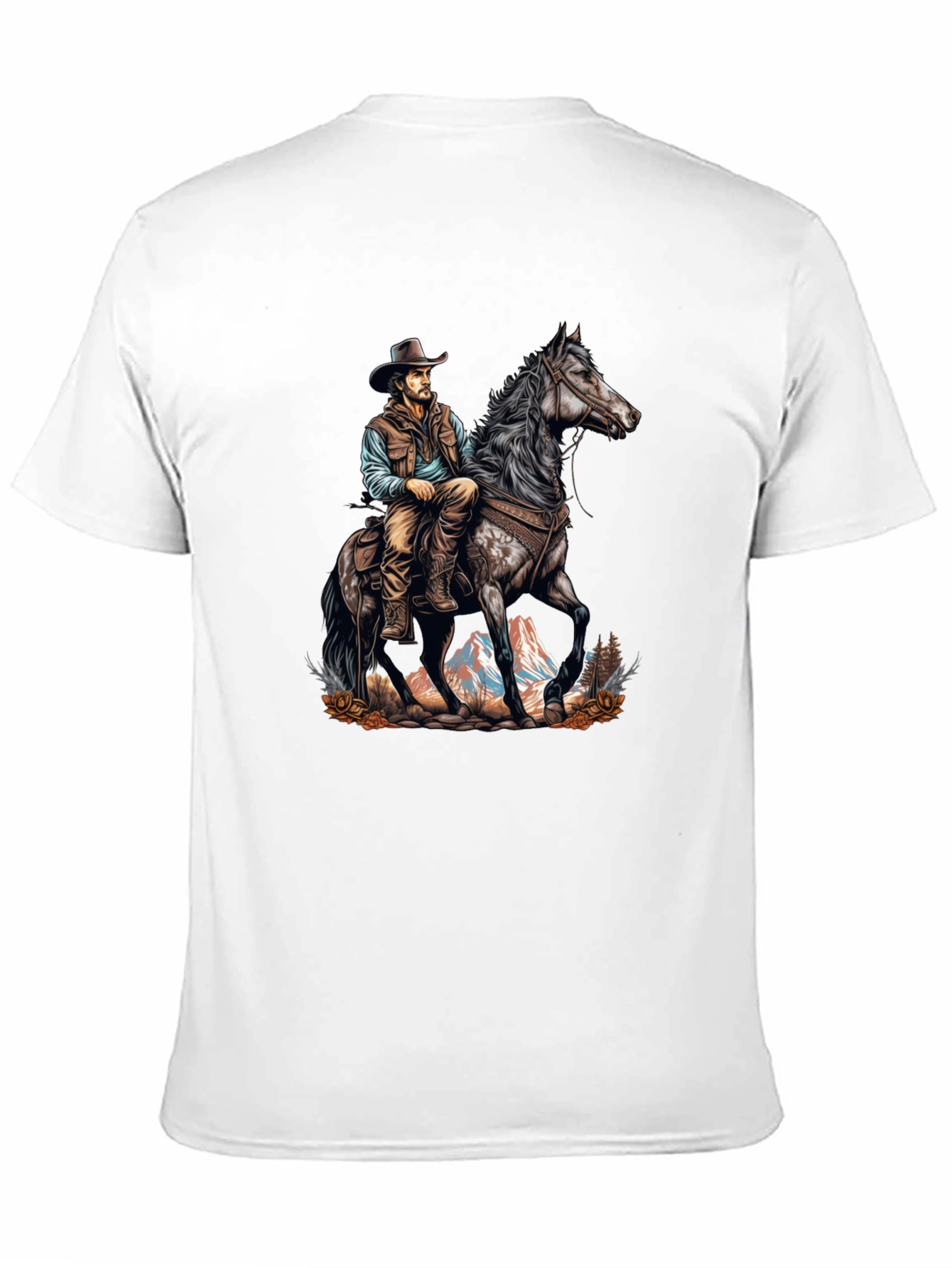 Cowboy on Horse Graphic Tee