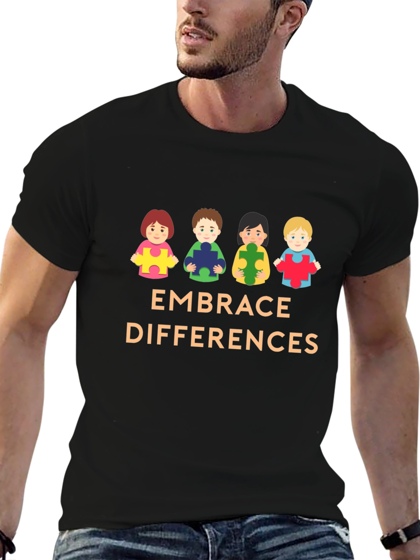 Embrace Differences Autism Awareness T-Shirt