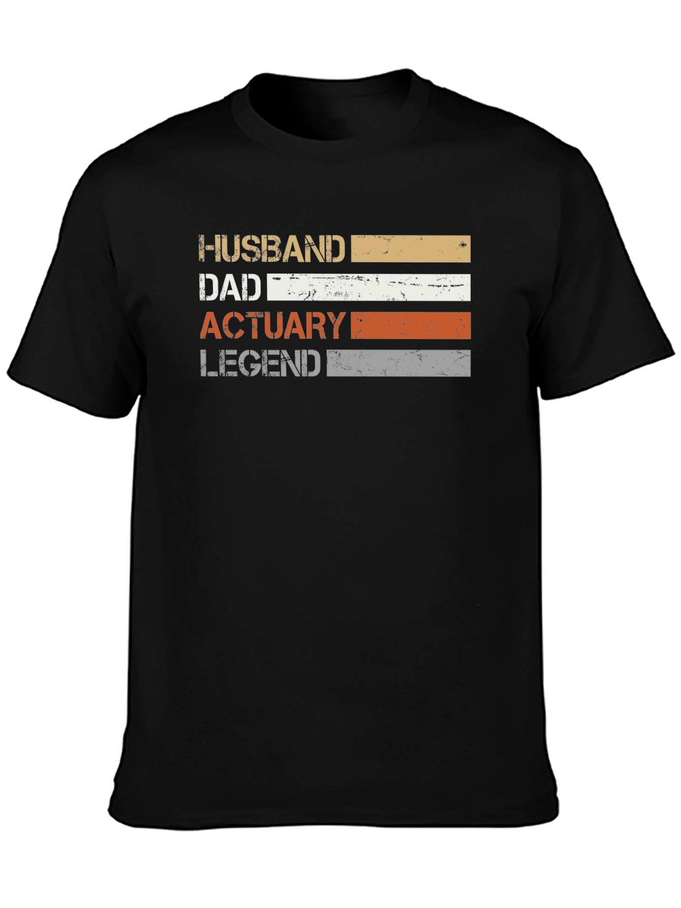 Husband Dad Actuary Legend Graphic T-Shirt
