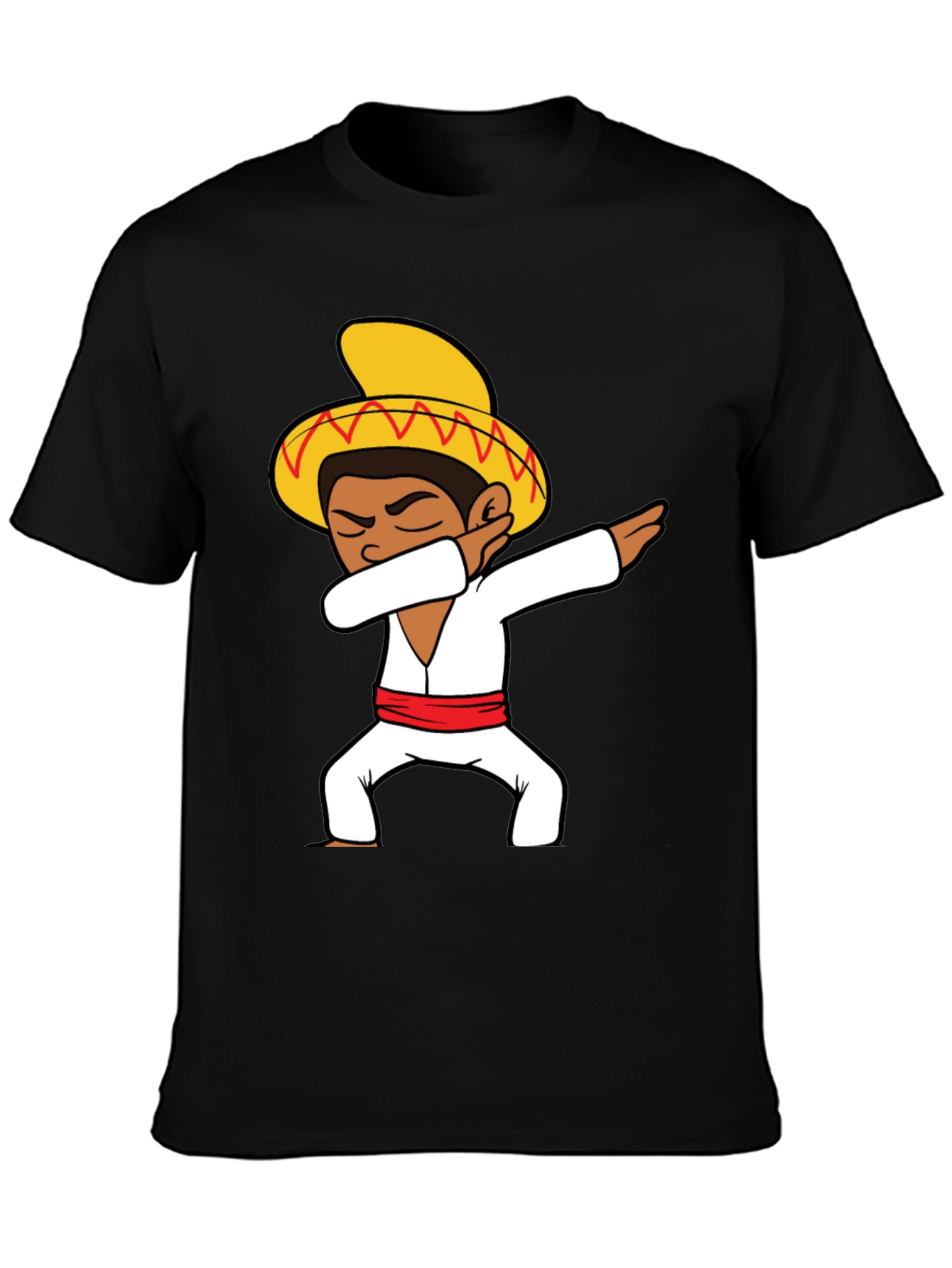 Dabbing Sombrero Graphic T-Shirt