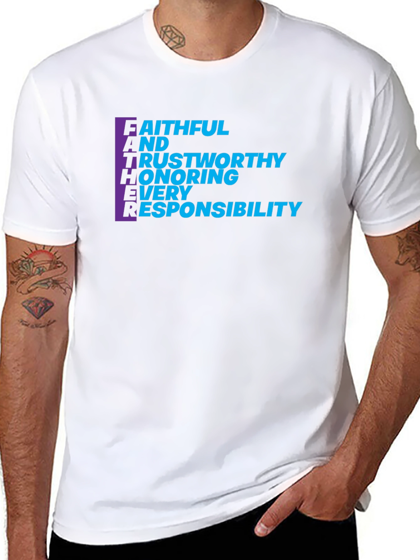 FATHER Acronym T-Shirt - Mens Black Tee