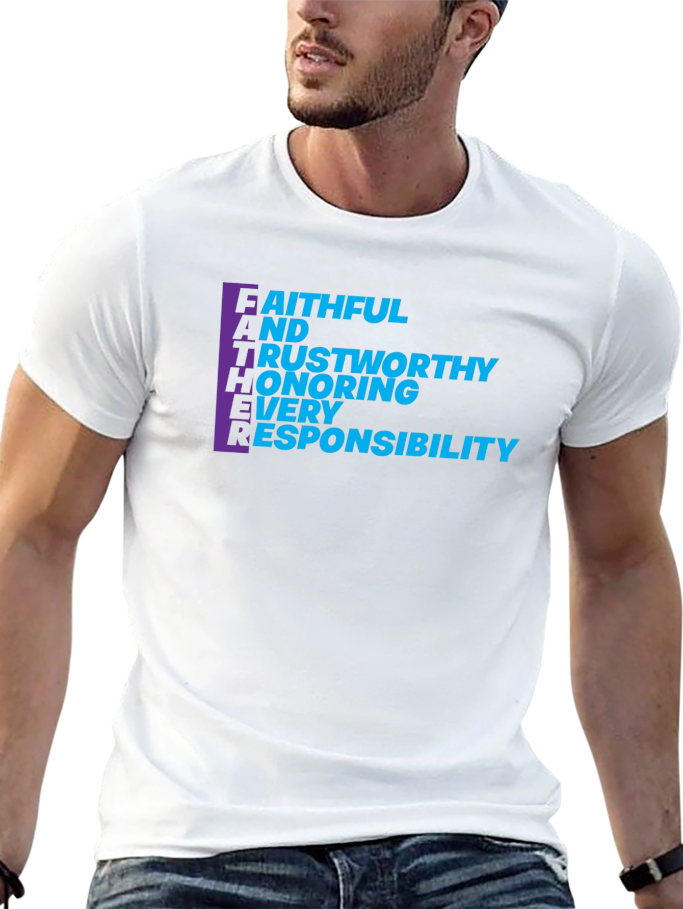 FATHER Acronym T-Shirt - Mens Black Tee