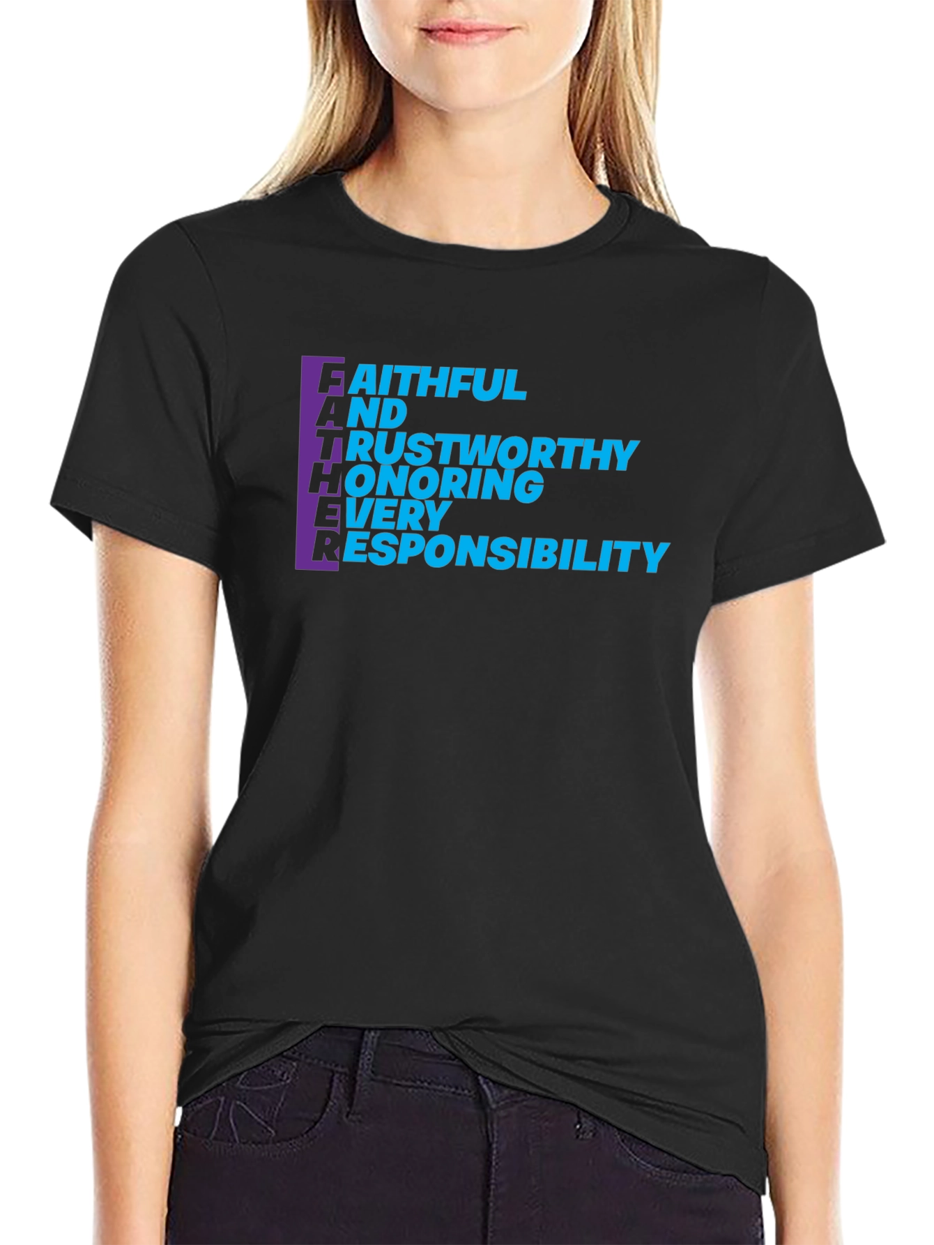 FATHER Acronym T-Shirt - Mens Black Tee