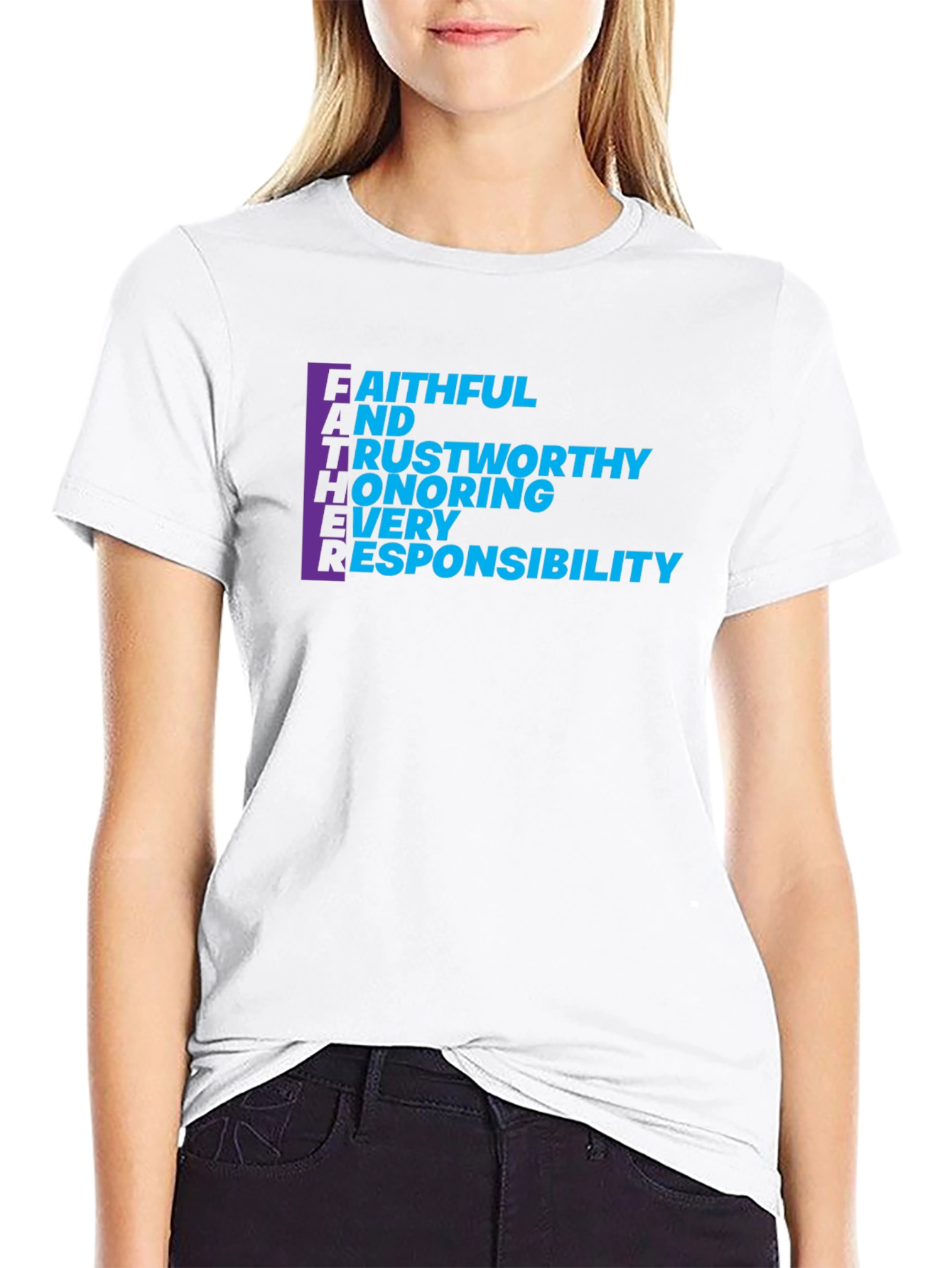 FATHER Acronym T-Shirt - Mens Black Tee