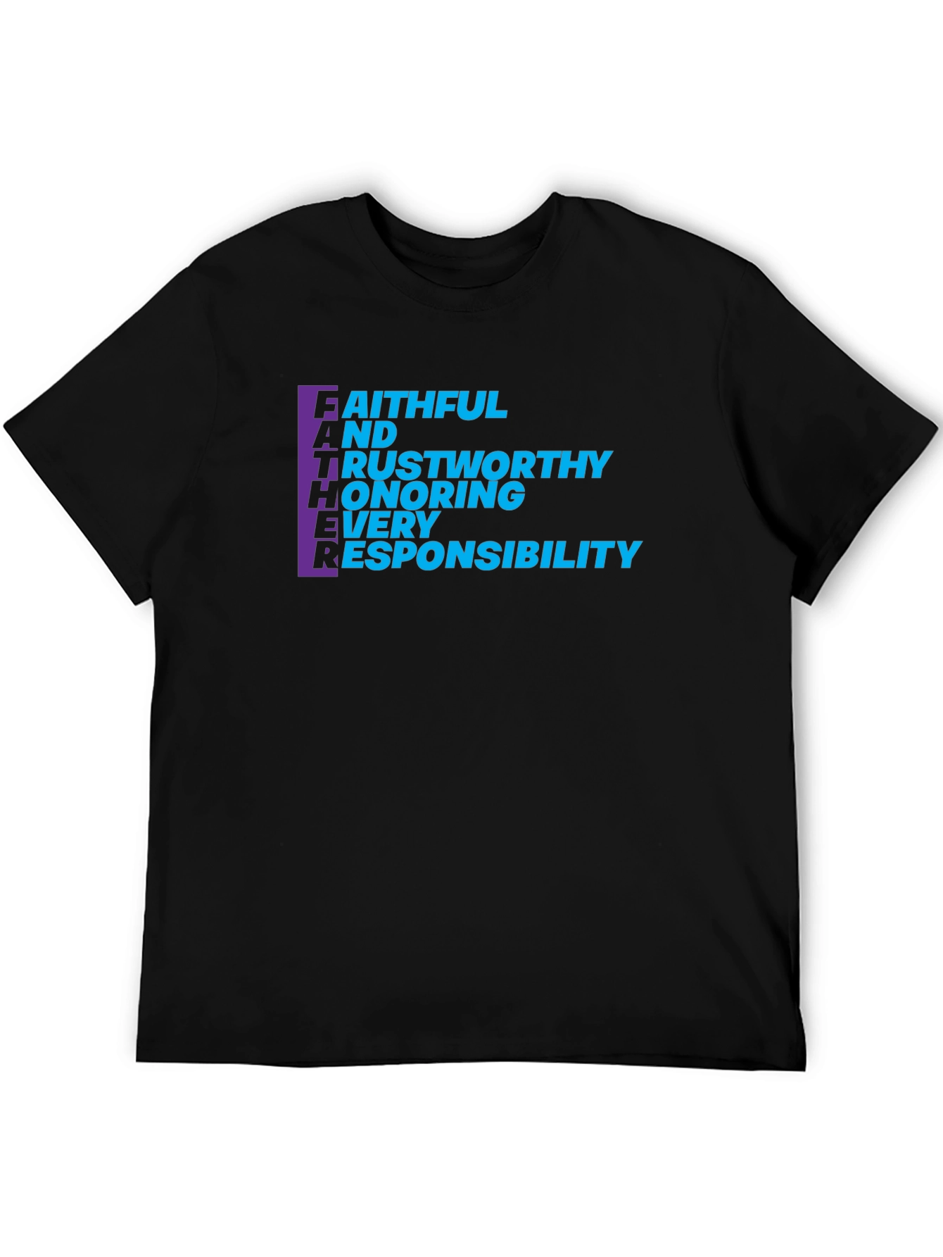 FATHER Acronym T-Shirt - Mens Black Tee