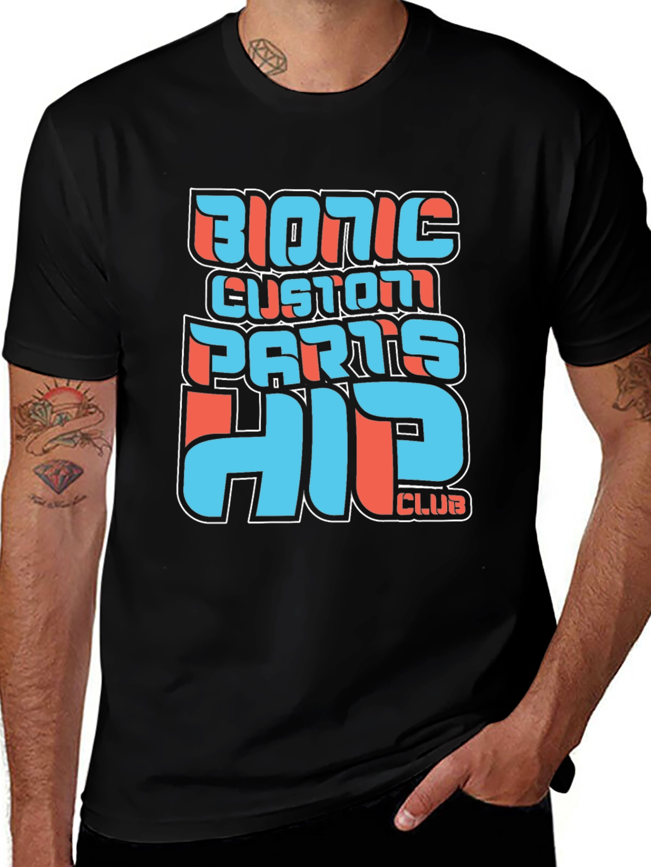 Bionic Custom Parts Hip Club Graphic T-Shirt