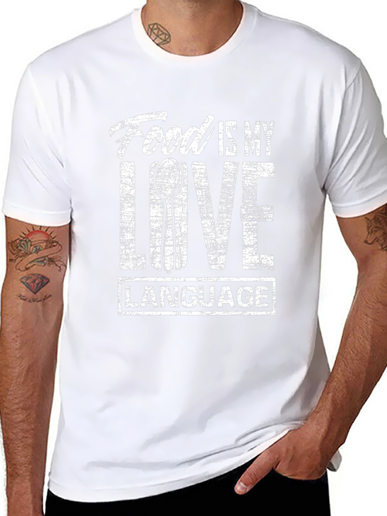 Food Is My Love Language T-Shirt - Black