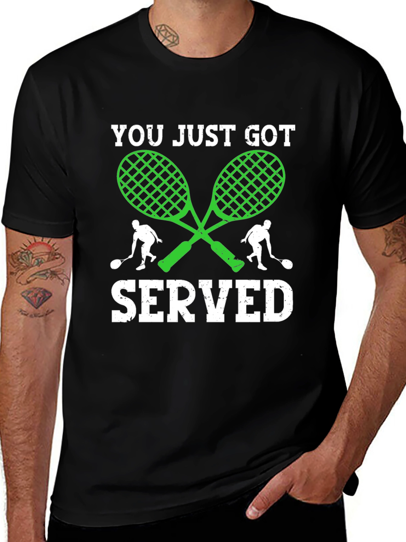 You Just Got Served T-Shirt Tennis Racquets Graphic Tee
