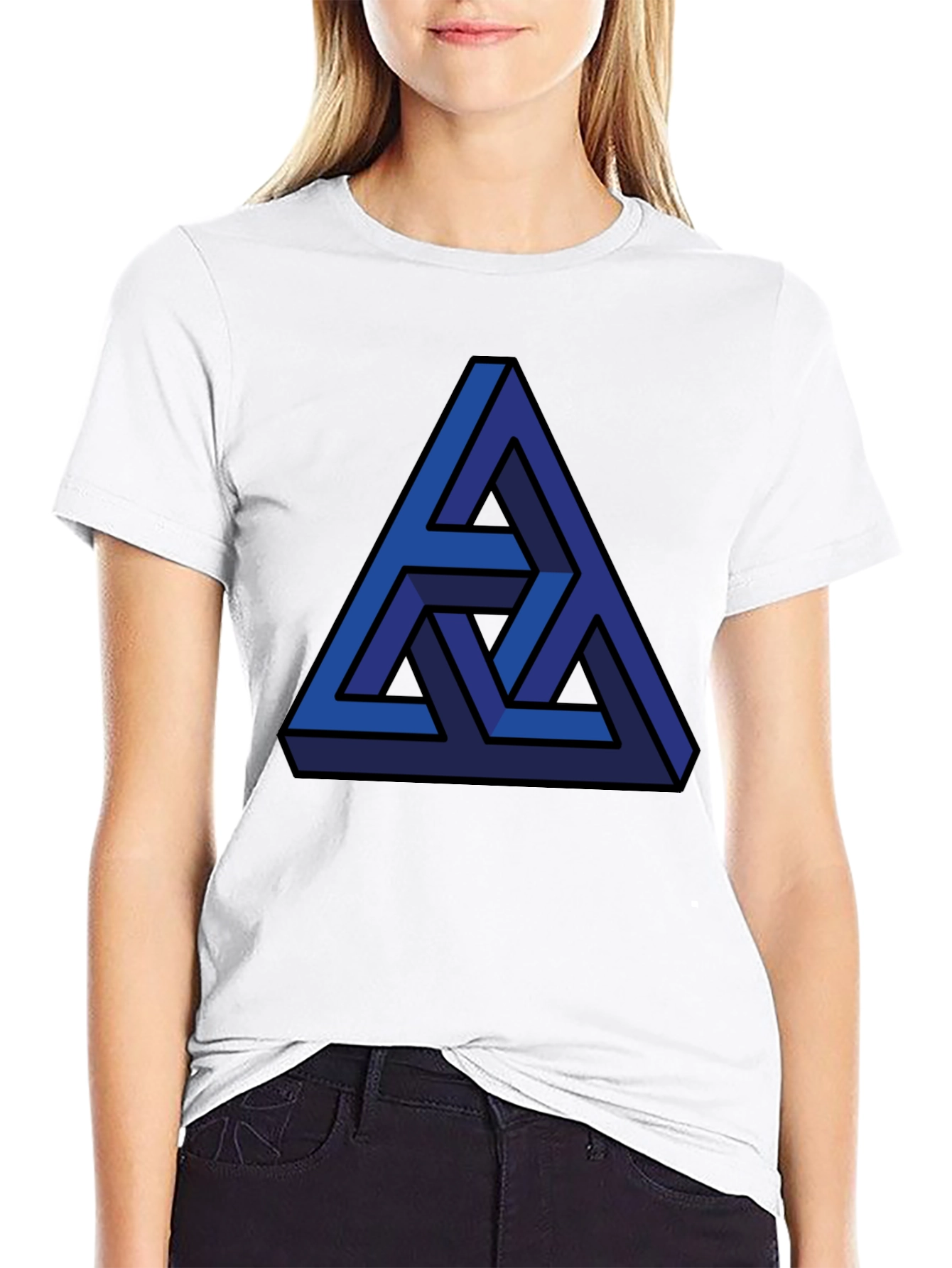 Impossible Triangle Graphic Tee - Mens Casual Top