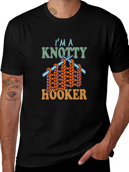 Knotty Hooker T-Shirt - Funny Crafting Tee
